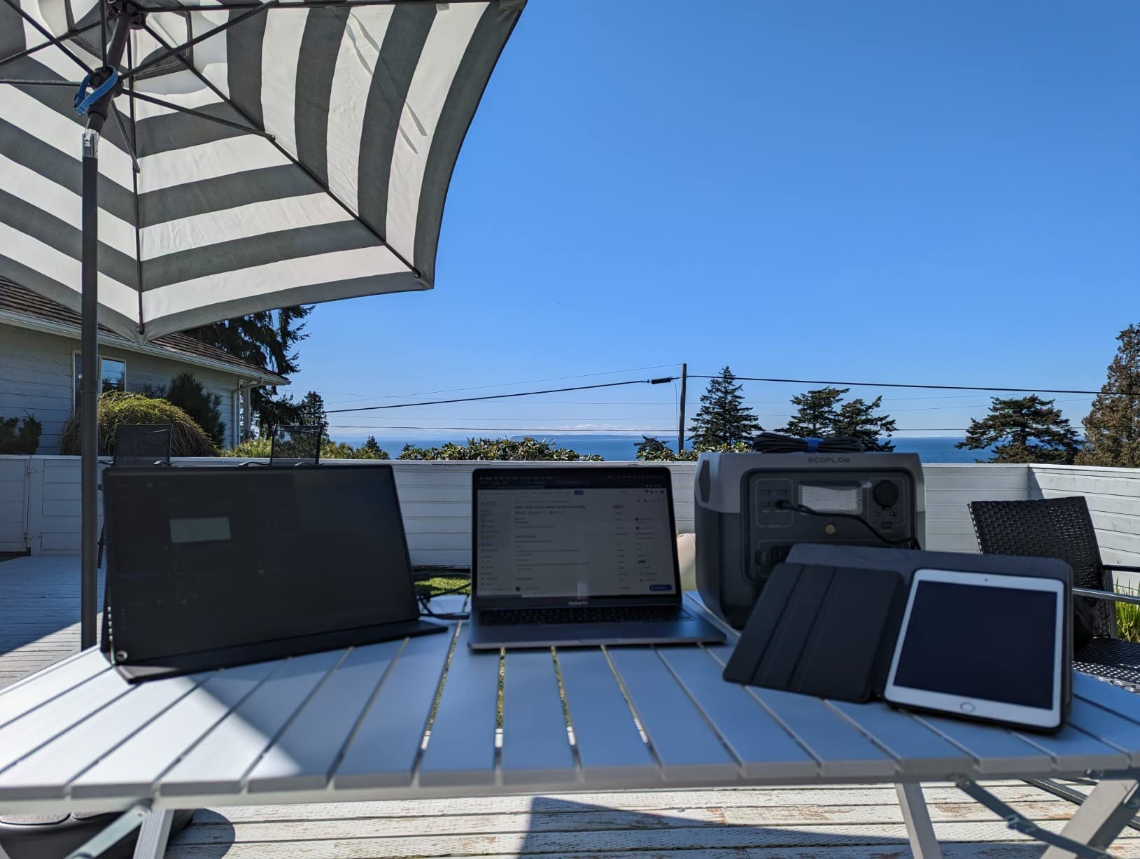 EcoFlow Solar Generator RIVER 2 Pro 768Wh Portable Power Station & 160W Portable Solar Panel LiFePO4 Battery 70 Min Fully Charged, 4xAC, For Camping, RV, Home Backup customer photo 1