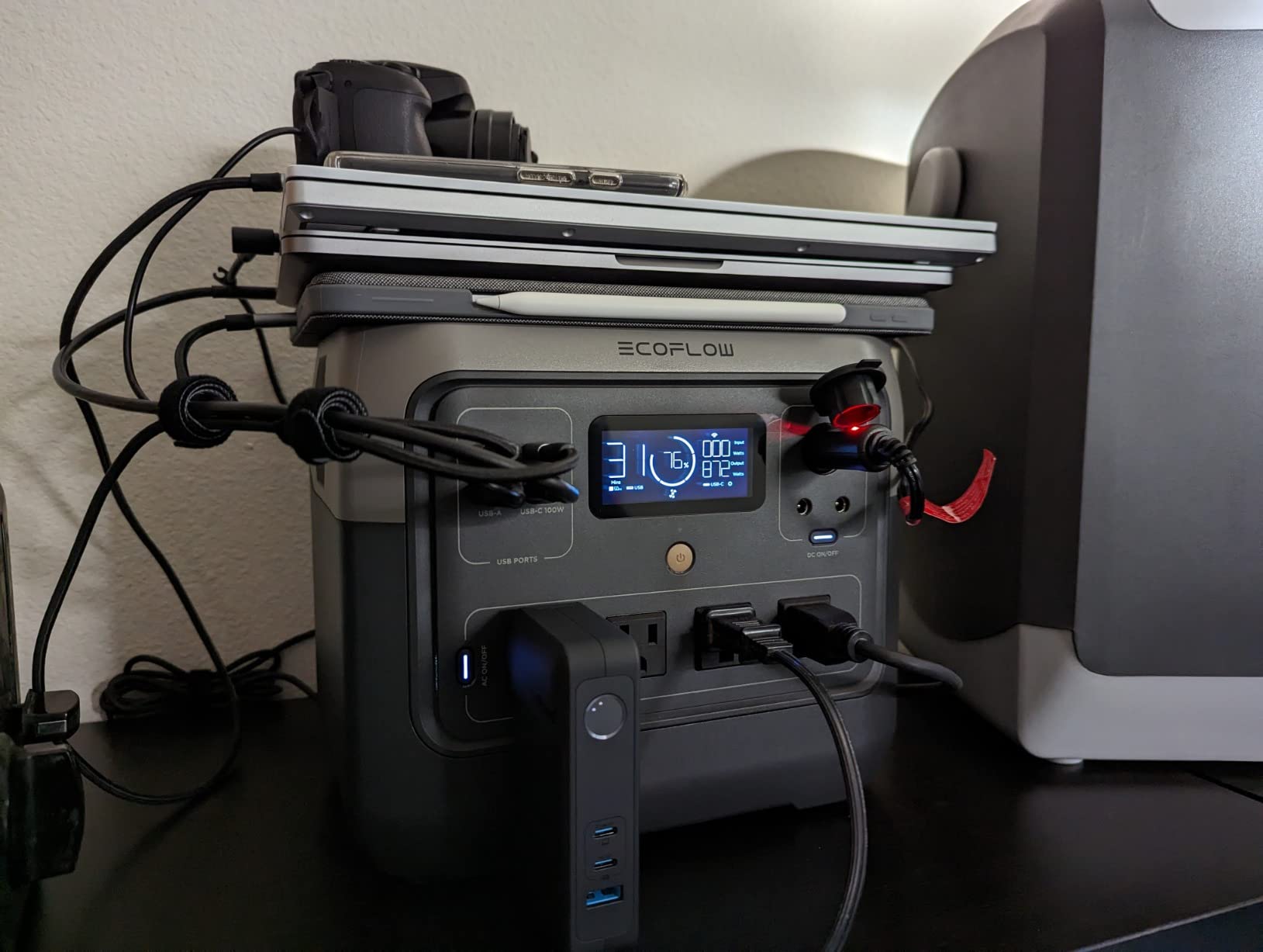 EcoFlow Solar Generator RIVER 2 Pro 768Wh Portable Power Station & 160W Portable Solar Panel LiFePO4 Battery 70 Min Fully Charged, 4xAC, For Camping, RV, Home Backup customer photo 2