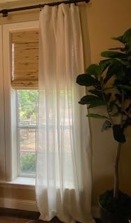 XTMYI 108 Inch Linen Curtains, Extra Long Ceiling Curtain for Track System with Hooks, Sheer Light Filitering 9FT 9 FT Curtains for Living Room Bedroom, Set of 2 Panel, Cream customer photo 2