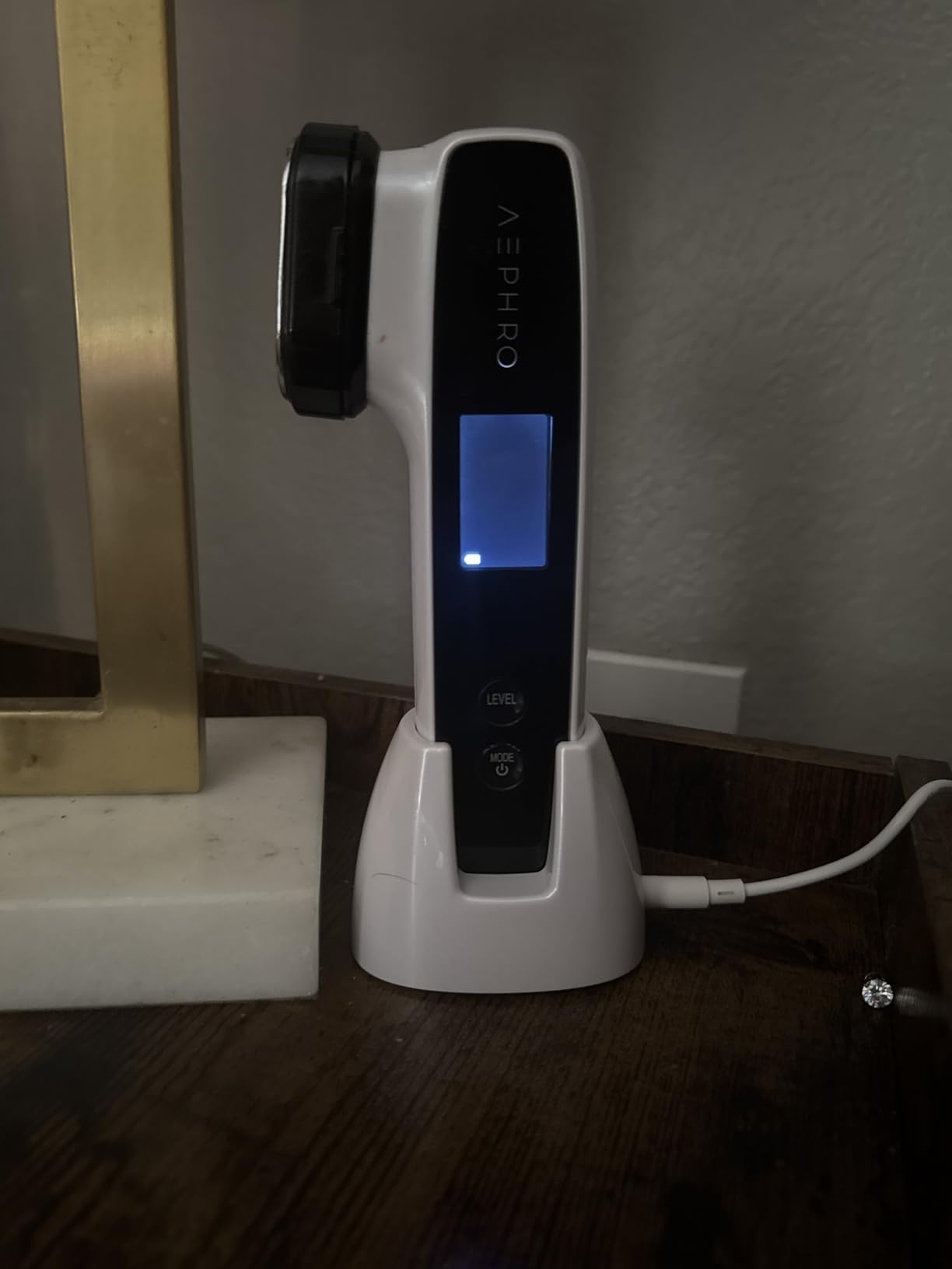 Radio Frequency Skin Tightening Machine, 6-in-1 Rechargeable Anti-Aging Skin Care Microcurrent Facial Device, Red Light, Wrinkle Remove, Rejuvenation, Skin-Firming, Coal Black and Pearl White customer photo 2