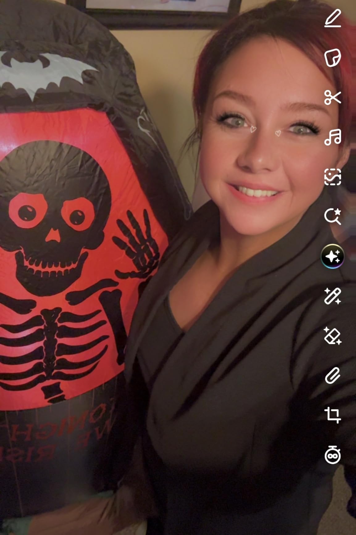 12ft Blue Zombie Halloween Outdoor Inflatable Decoration, Creepy Skeleton Zombie with LED Lights, Holiday Inflatable Decoration for Outdoor Patio, Garden, Lawn customer photo 1