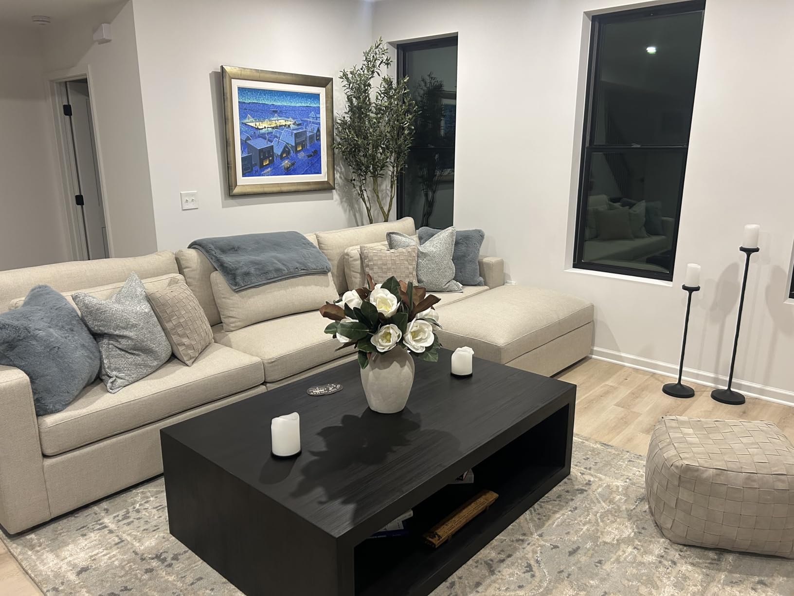 3 Stems Real Touch Creamy White Southern Magnolia Flowers, Artificial Realistic Magnolia Grandiflora for Home Décor customer photo 2