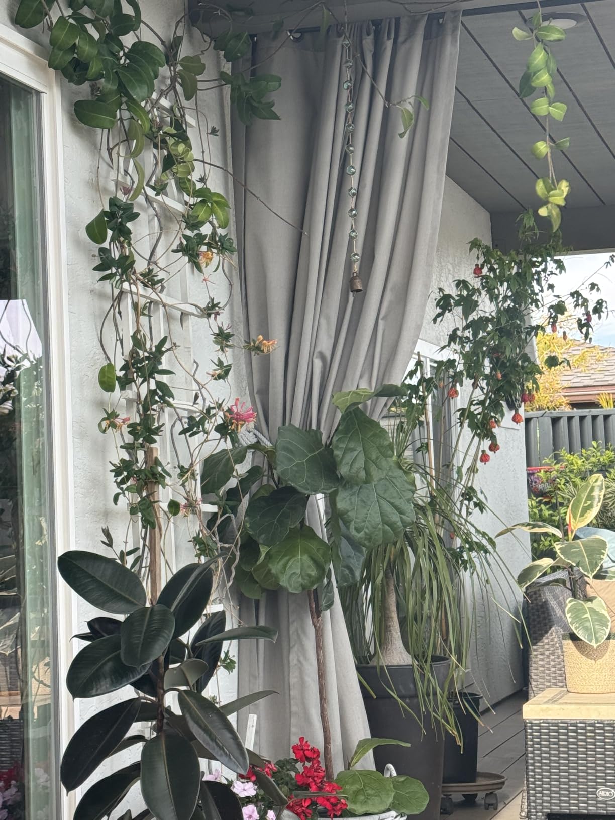 Outdoor/Indoor Sunbrella Curtain 108 inch x 50 inch with 8 Stainless Steel Grommets Canvas Canvas Off White customer photo 1