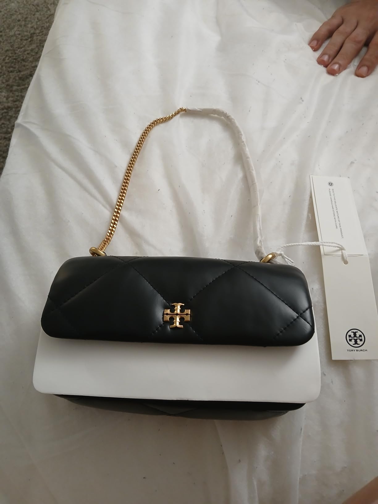 Tory Burch Women's Mini Kira Diamond Flap Bag customer photo 1