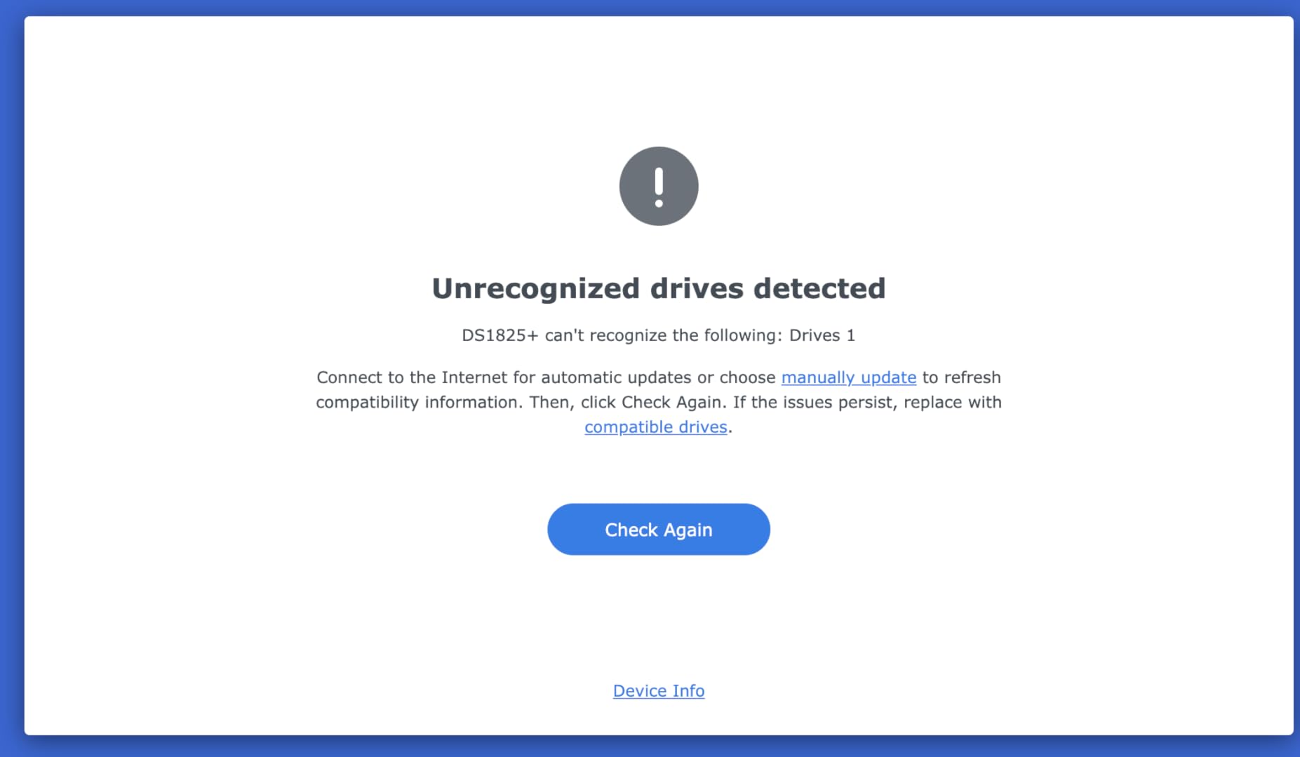 Synology 8 Bay DiskStation DS1825+ (Diskless) customer photo 1