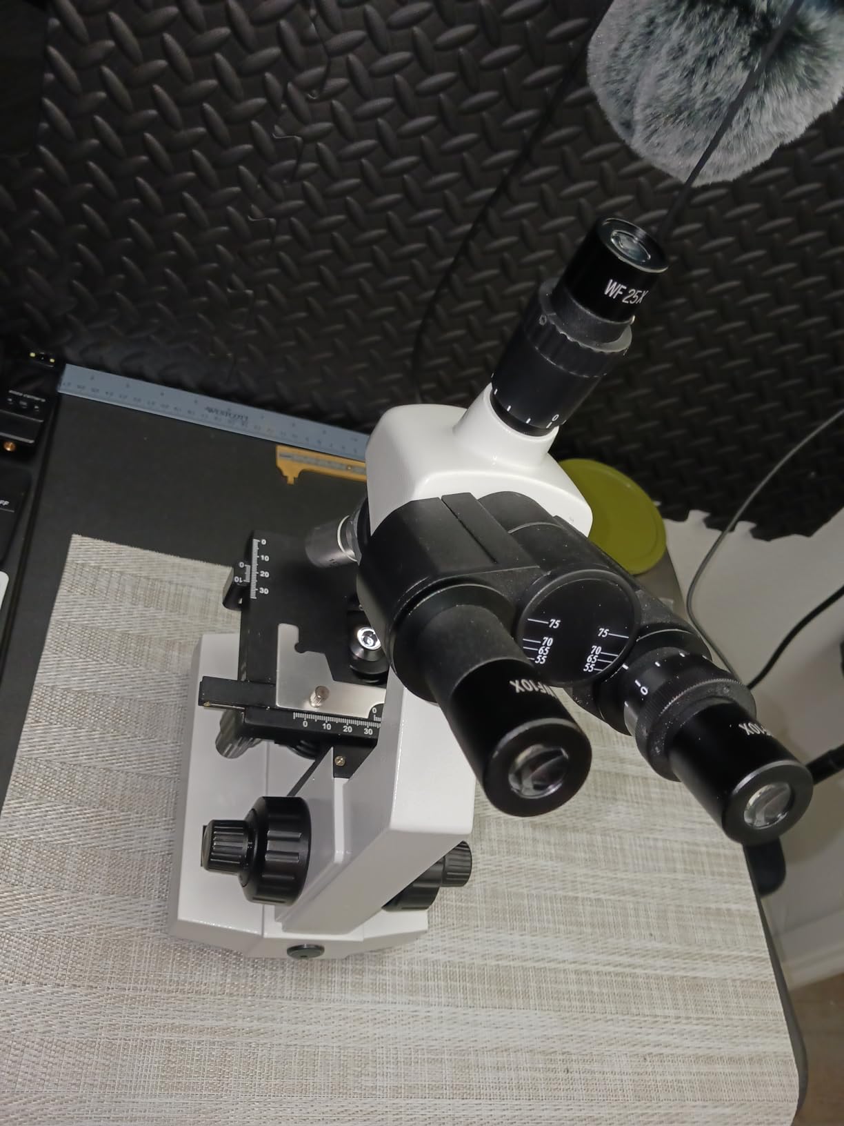 Compound Trinocular Microscope, 40X-5000X Magnification, Research Grade Professional Microscope with USB Camera and Mechanical Stage, Microscope for Adults customer photo 1