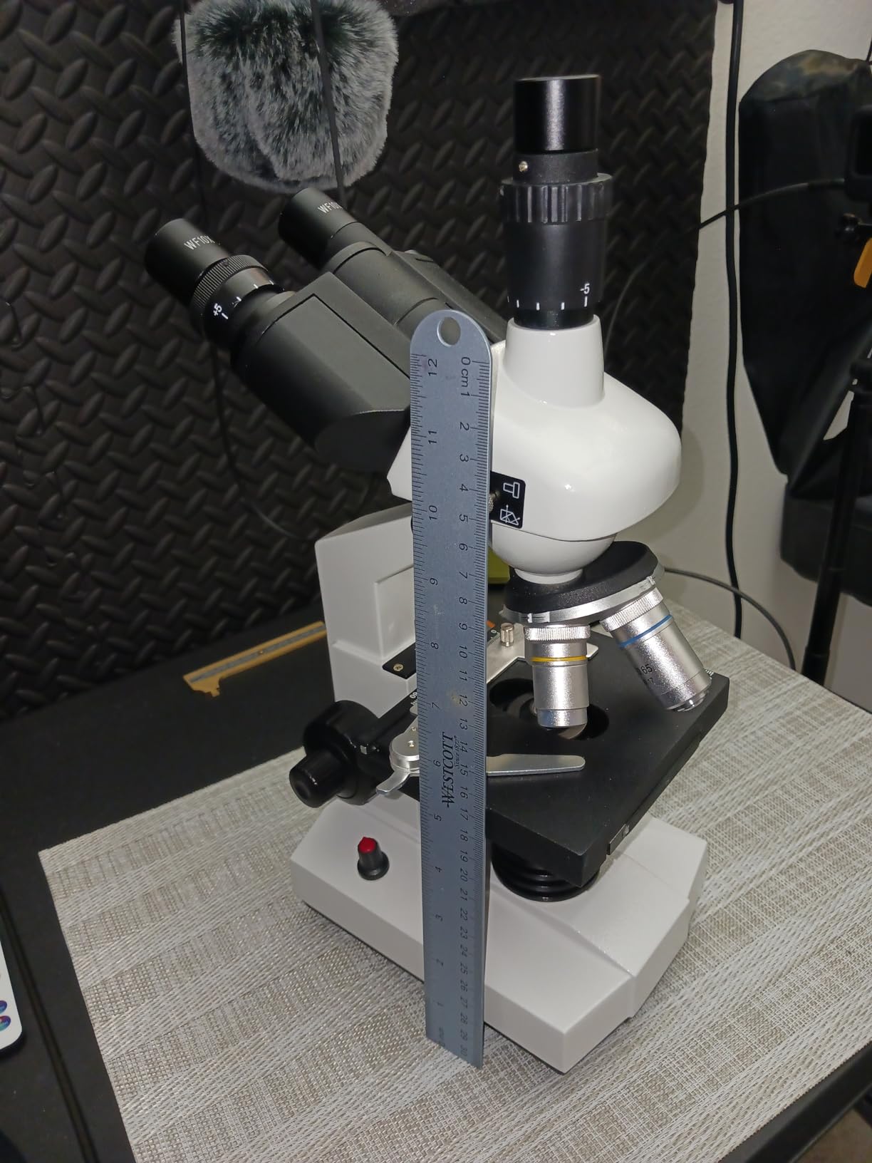 Compound Trinocular Microscope, 40X-5000X Magnification, Research Grade Professional Microscope with USB Camera and Mechanical Stage, Microscope for Adults customer photo 2