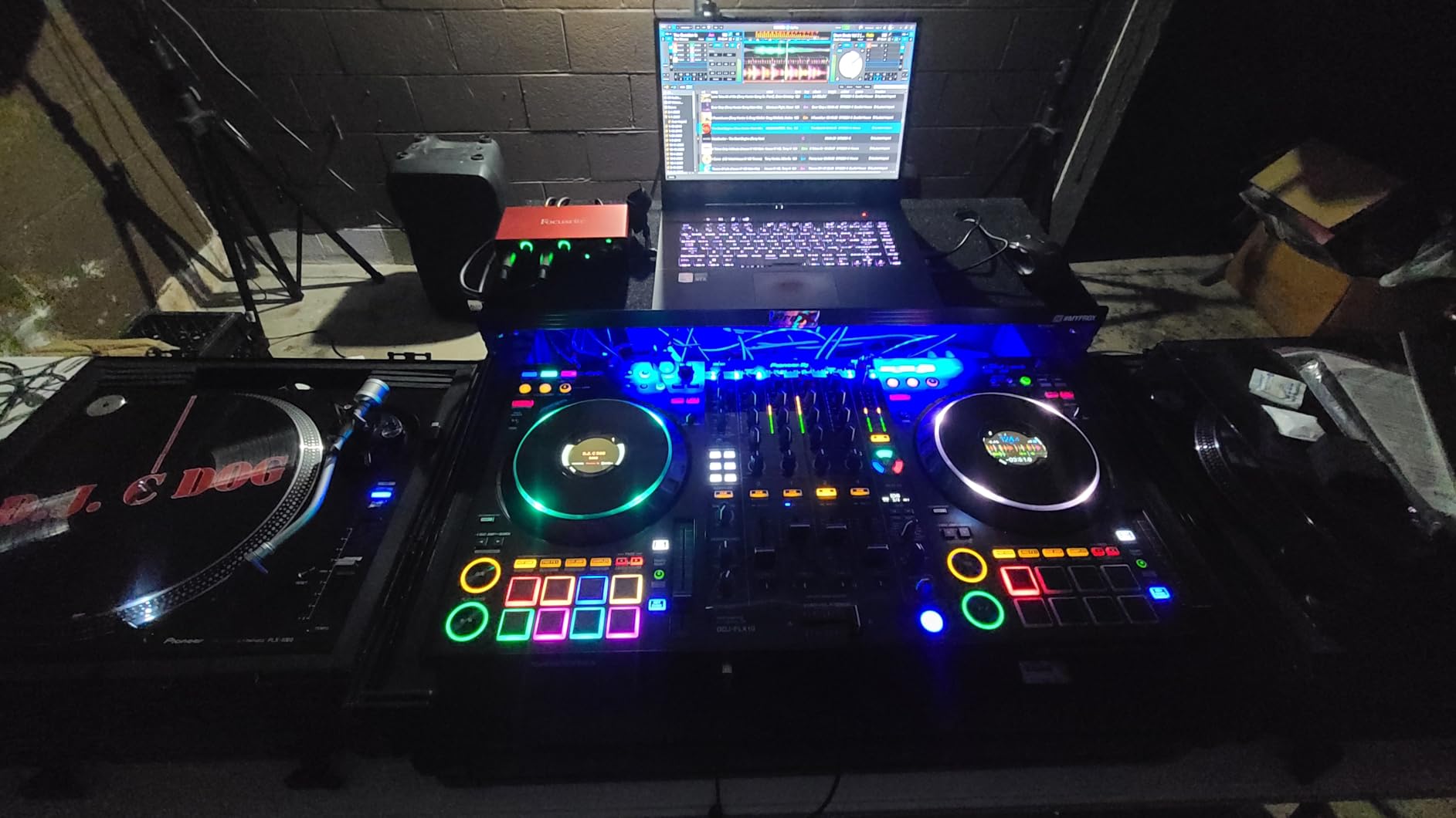 ProX XS-DDJFLX10WLTBL ATA Flight Style Road Case For Pioneer DDJ-FLX10 DJ Controller with Laptop Shelf 1U Rack Space Wheels and LED Black Finish customer photo 1