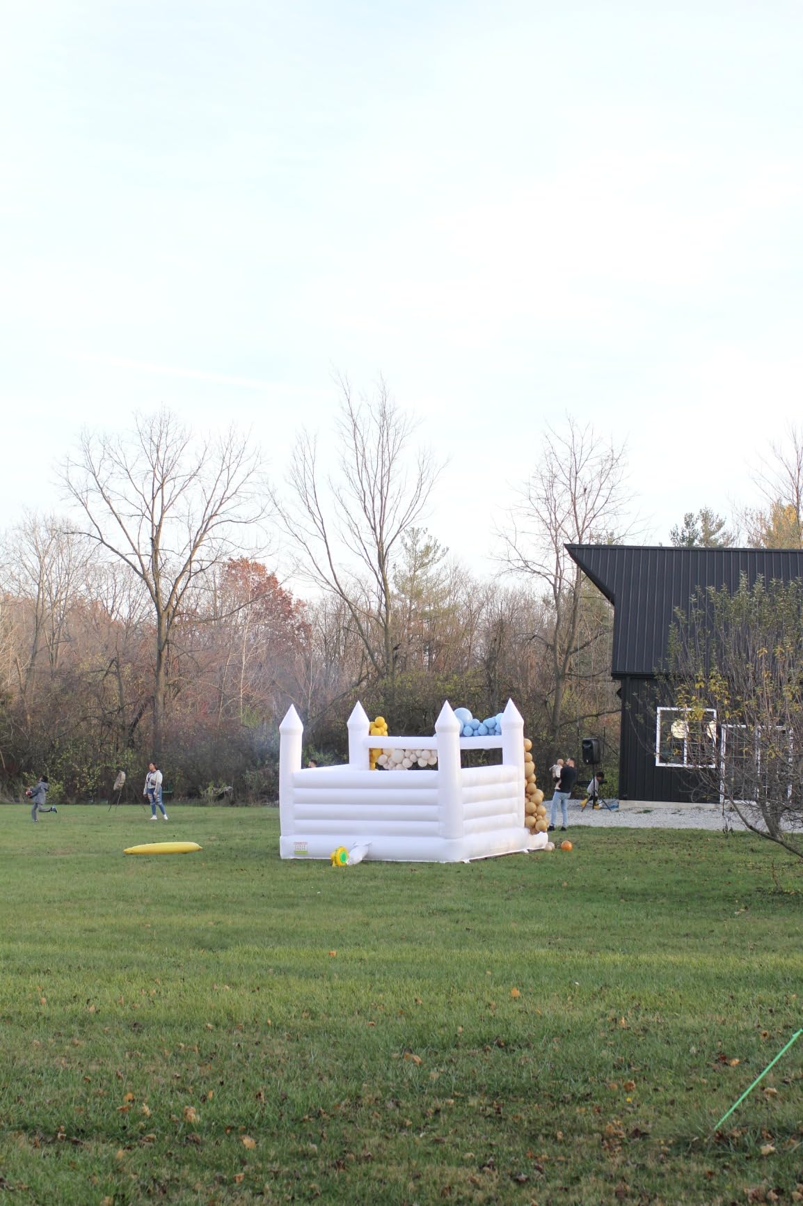 Inflatable White Bounce House Castle, 13x13x10ft Large Jumper PVC Bouncy House with Blower for Toddler Kids and Adults Indoor or Outdoor Wedding Birthday Party customer photo 2