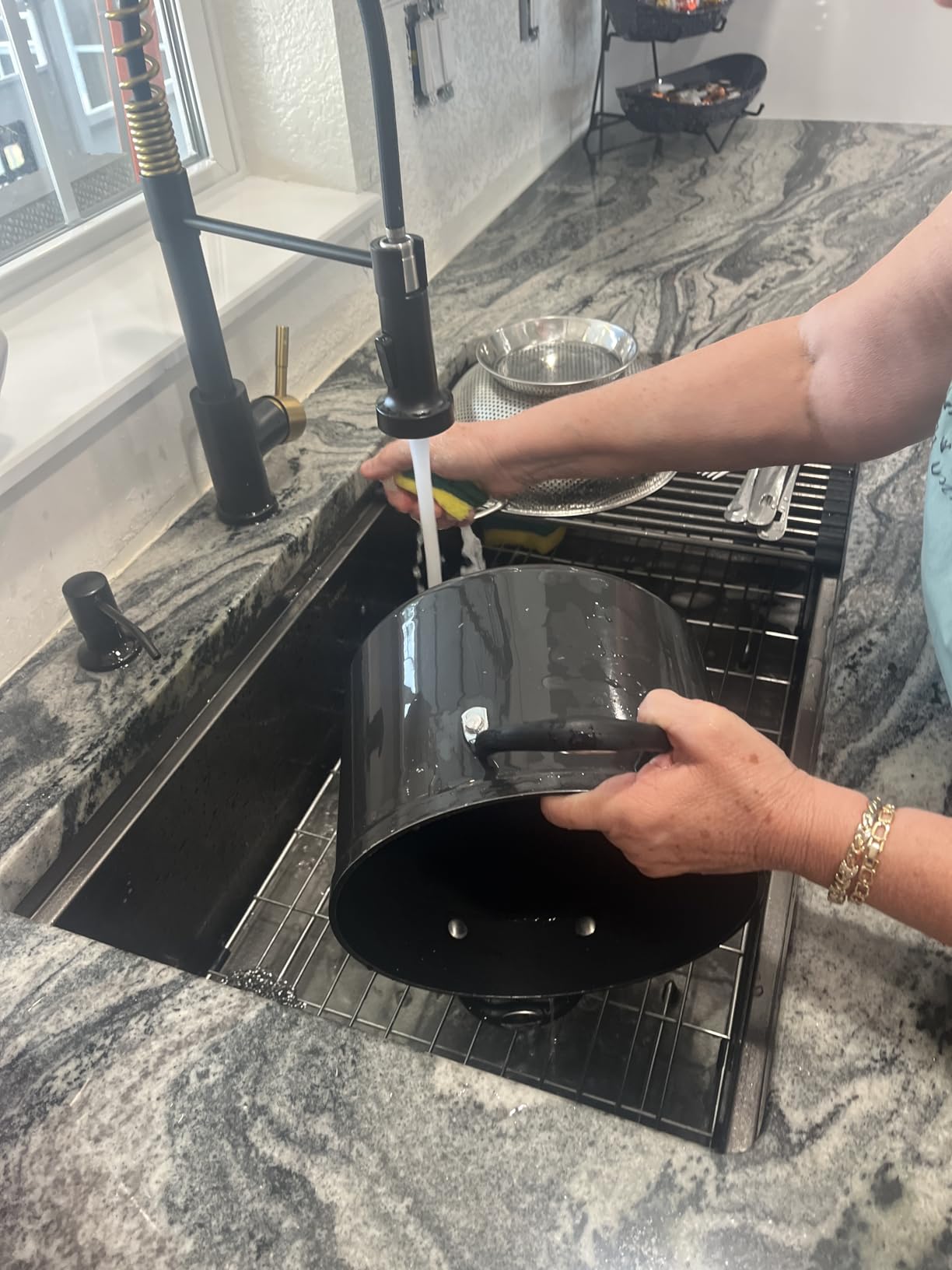 Lordear 15x17 Inch Undermount Kitchen Sink Bar Prep Sink 16 Gauge Stainless Steel Workstation Sink 15 Inch With Cutting Board customer photo 1