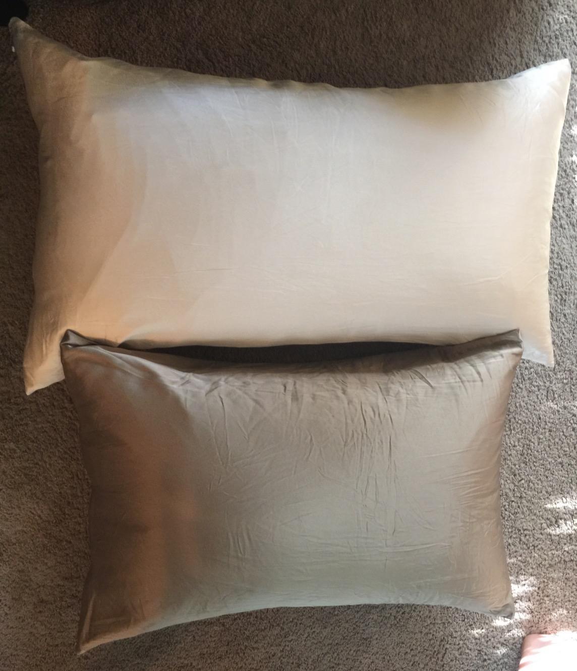 Continental Bedding Serenity Collection 700 Fill Power Hungarian Down Pillow in Low, Medium, Extra Loft - RDS Certified Down - Oeko-TEX 400TC Cotton - Standard, Queen, King customer photo 1