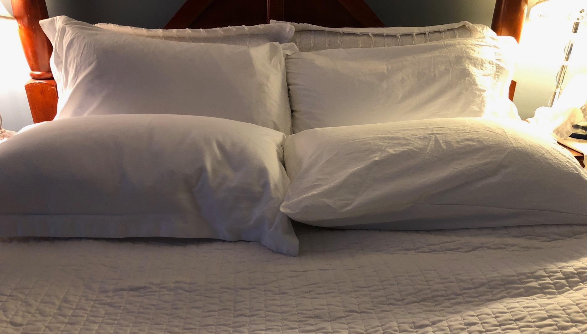 Continental Bedding Serenity Collection 700 Fill Power Hungarian Down Pillow in Low, Medium, Extra Loft - RDS Certified Down - Oeko-TEX 400TC Cotton - Standard, Queen, King customer photo 2