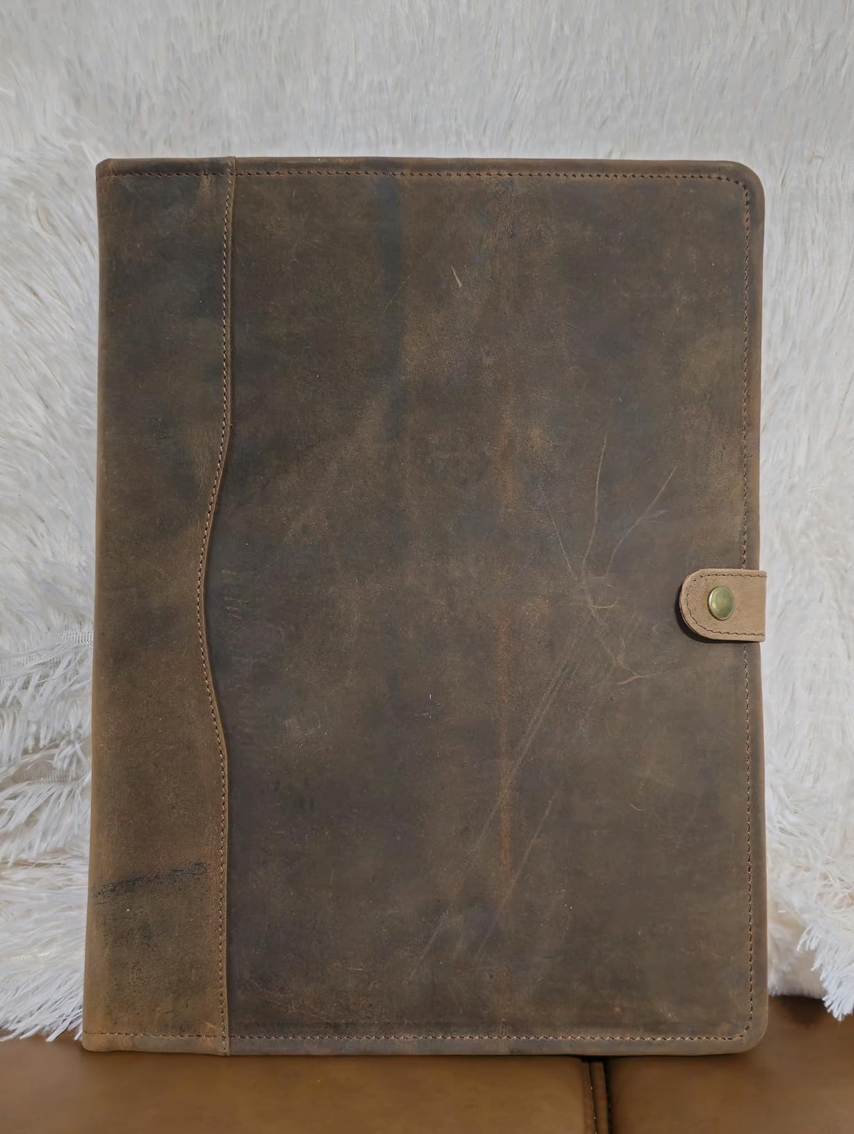 Leather Portfolio, Leather Binder with Pen, Leather Portfolio for Men and Women, Leather Padfolio, Leather Folder, Portfolio Binder, Business Portfolio Men and Women customer photo 1