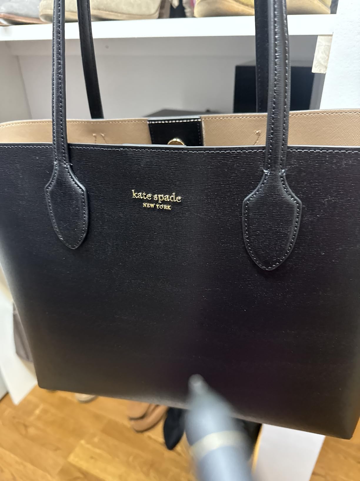 kate spade new york Bleecker Saffiano Leather Large Tote, Black customer photo 2