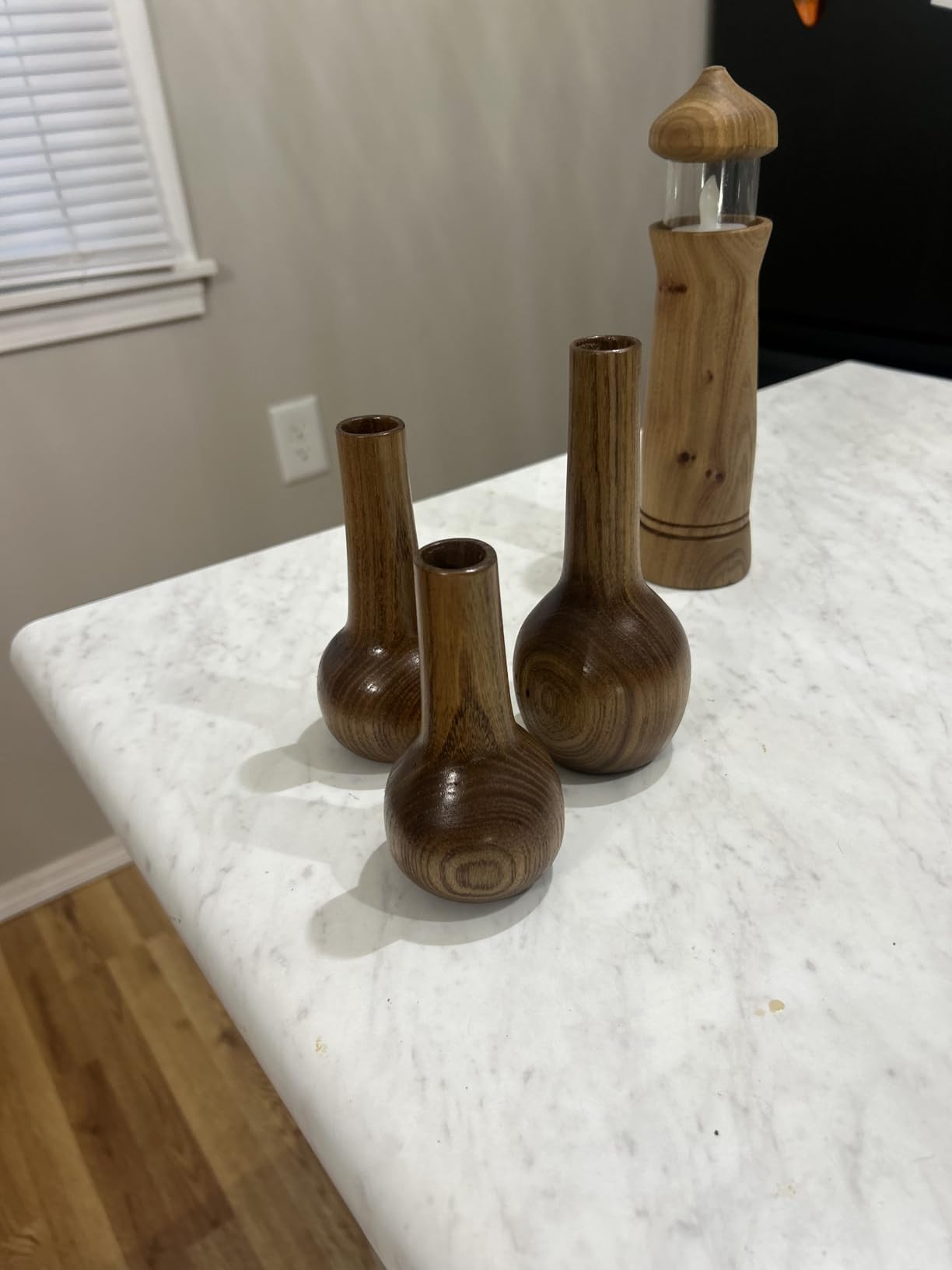 9 PCS Carbide Wood Lathe Turning Tool Set, Pen Turning tools, Including Swan Neck Hollower, Rougher, Finisher, Detailer, Aluminum Handles from 14