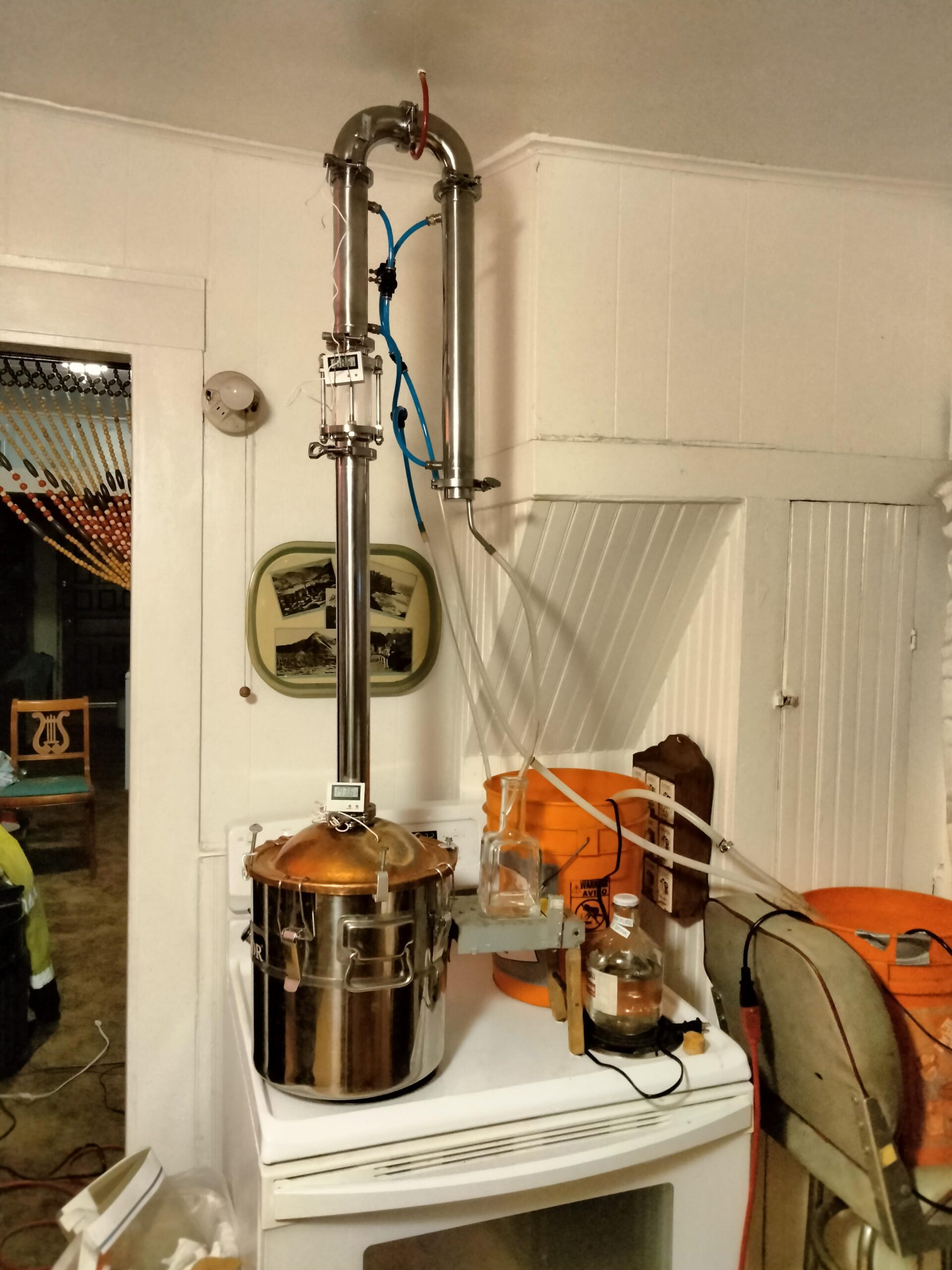 Distilling Equipment, New Tubular Distillation Tower With Sight Glass Copper Mesh 2