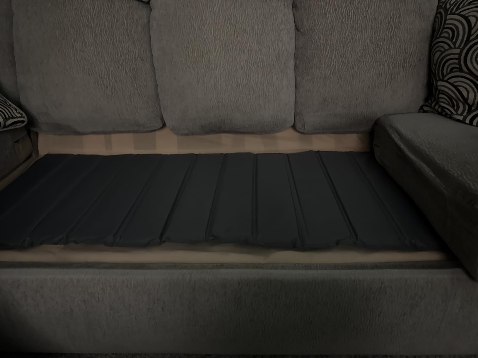 GORILLA GRIP Heavy Duty Couch Cushion Support Board to Fix Sagging Sofas, 21.5 x 70 Sofa, Thick Plywood Boards Add Strong Seat Supports, Stays in Place, Replacement Stuffing Under Couches, Grey customer photo 3