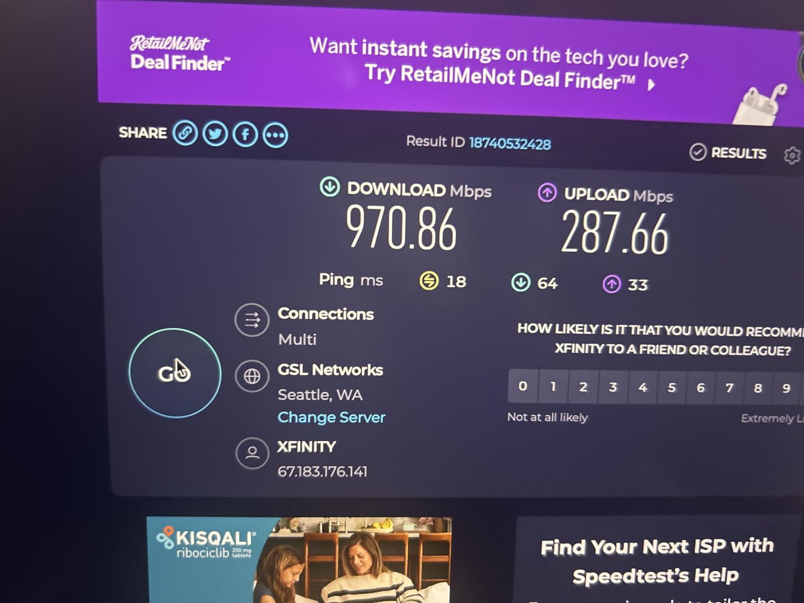 NETGEAR Orbi 970 Series Quad-Band WiFi 7 Mesh Network System (RBE972S) - Router + 1 Satellite Extender, Security Features, 27 Gbps, 6,600 sq. ft., 200 Devices, 10 Gig Internet Port customer photo 1