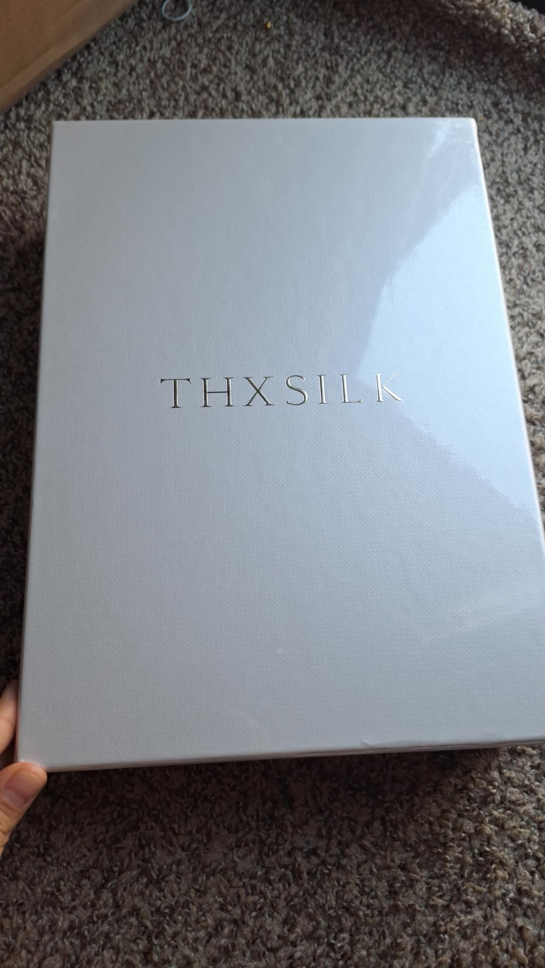 THXSILK Luxury Mulberry Silk Bed Sheets Set - 4pcs Silk Sheets Set 16