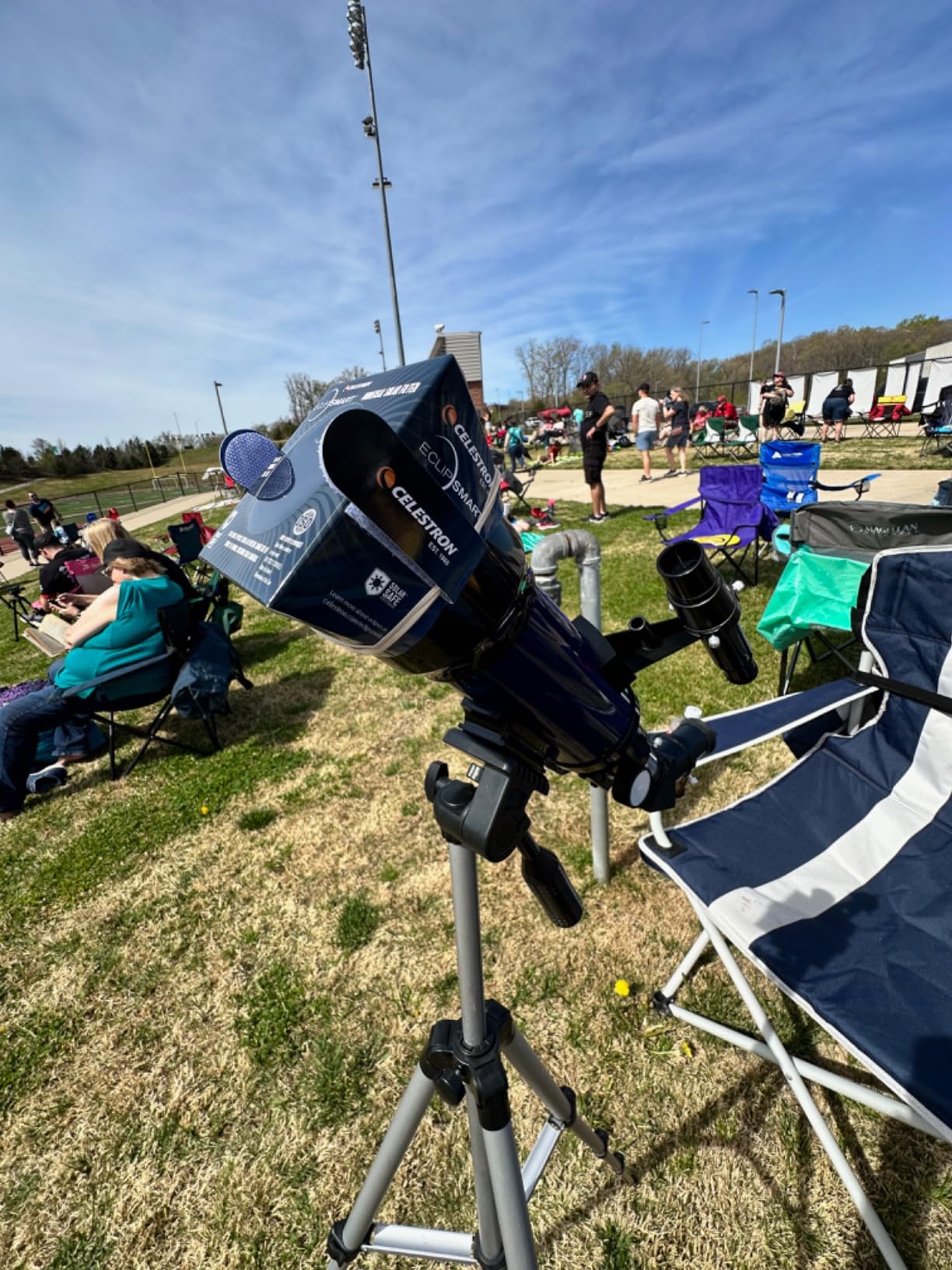 Celestron EclipSmart Universal Solar Filter for Telescopes | ISO 12312-2 Compliant, Observe Eclipses & Sunspots, Fits 75-100mm Telescope Tubes, Safe White-Light Viewing, Easy Install customer photo 2
