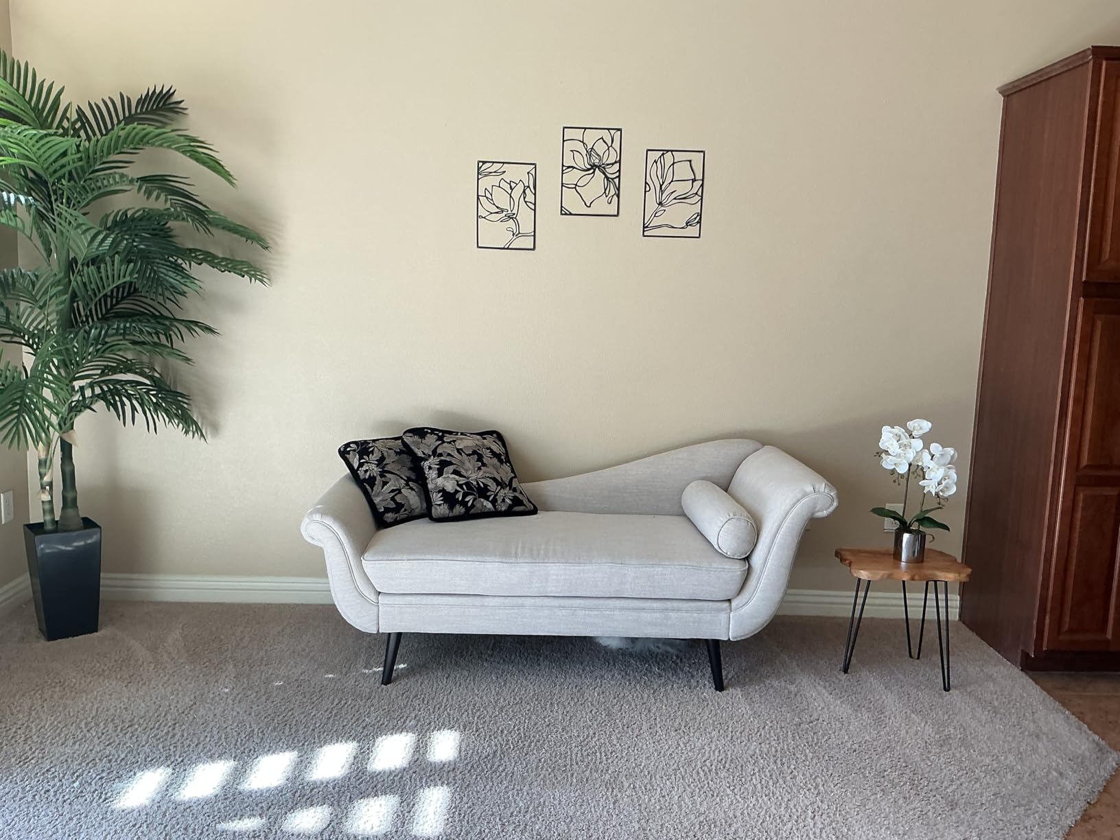 CXGS Artificial Orchid Flower Plants Real Touch Faux Orchids in Ceramic Vase 20.9