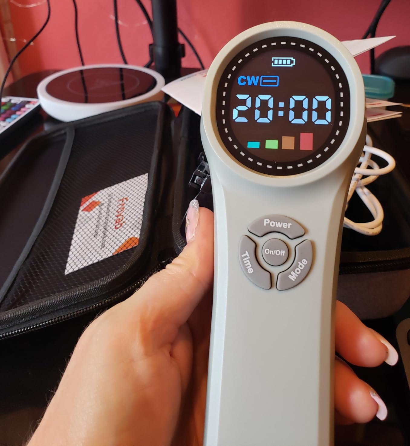 Cold Light Therapy Machine, 4x980nm+4x810nm+16x660nm, Red Light Therapy Device at Home, Infra Red Light Therapy for Pain, Hand Held Red Light Therapy Device for Elbows, Knees, Shoulders, Hands customer photo 1
