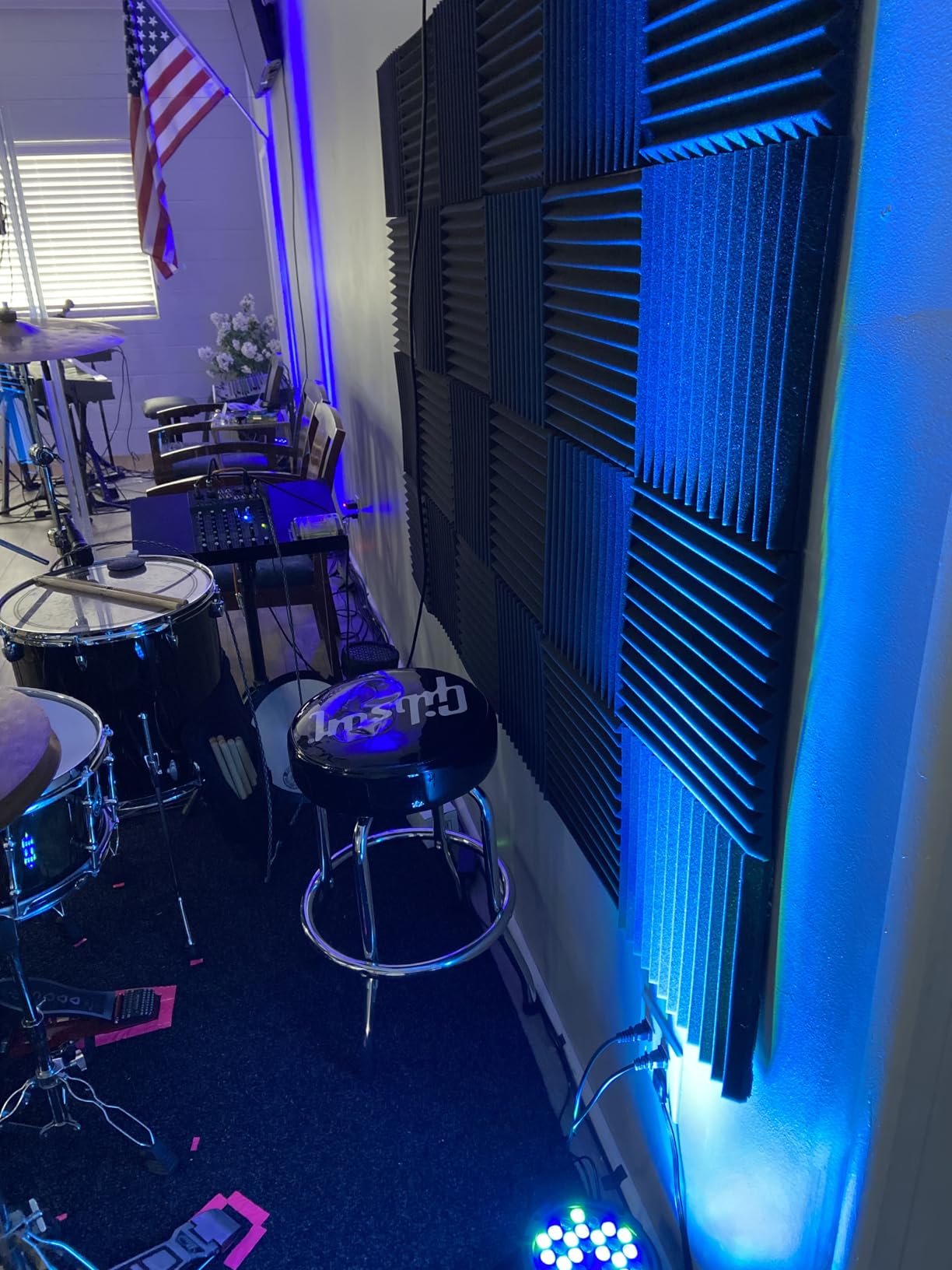 36LEDs RGB Stage Par Lights - OPPSK 36W Sound Activated Multi Modes - Remote DMX Control - Corded Electric - Uplights for Events DJ Music Dance Party Wedding Church Bar Club Stage Lighting (4Pack) customer photo 2