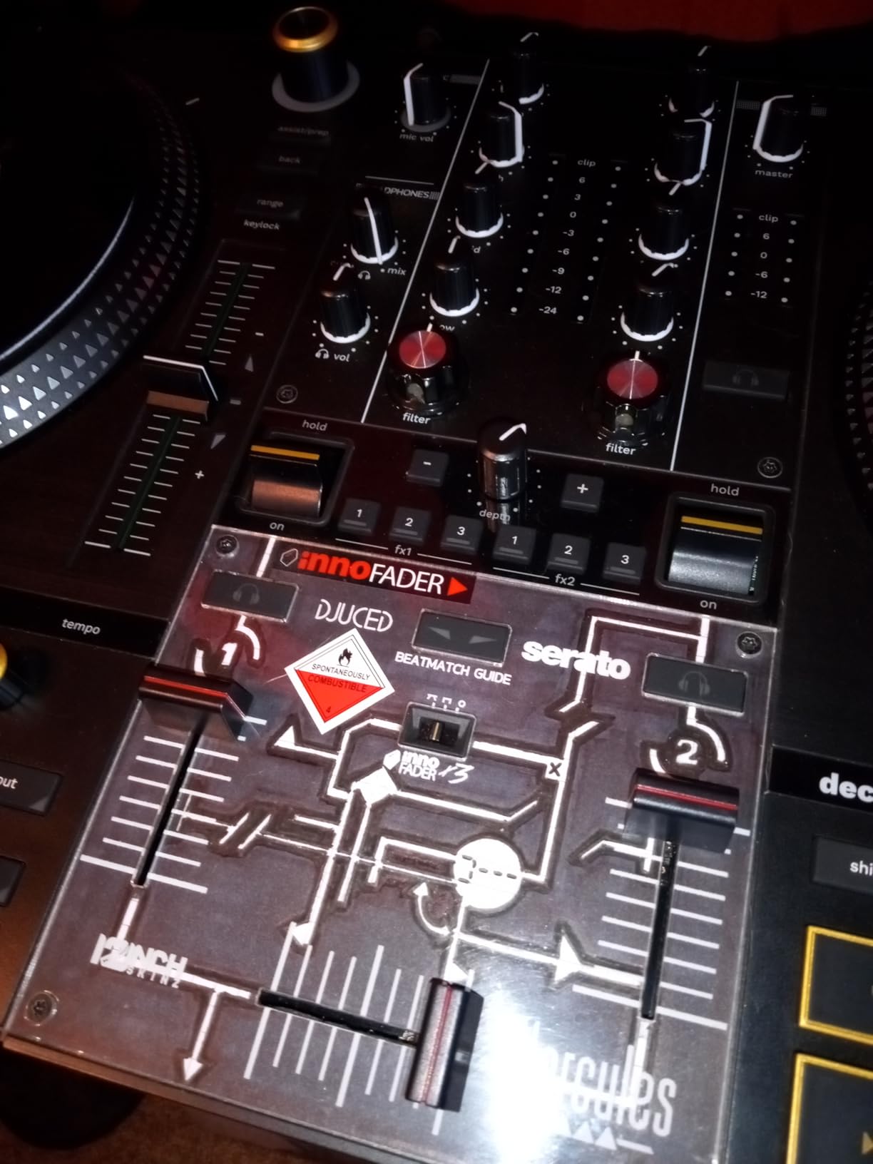 Hercules DJ T7 Premium 2 Deck Motorized DJ Controller with STEMS Control customer photo 2