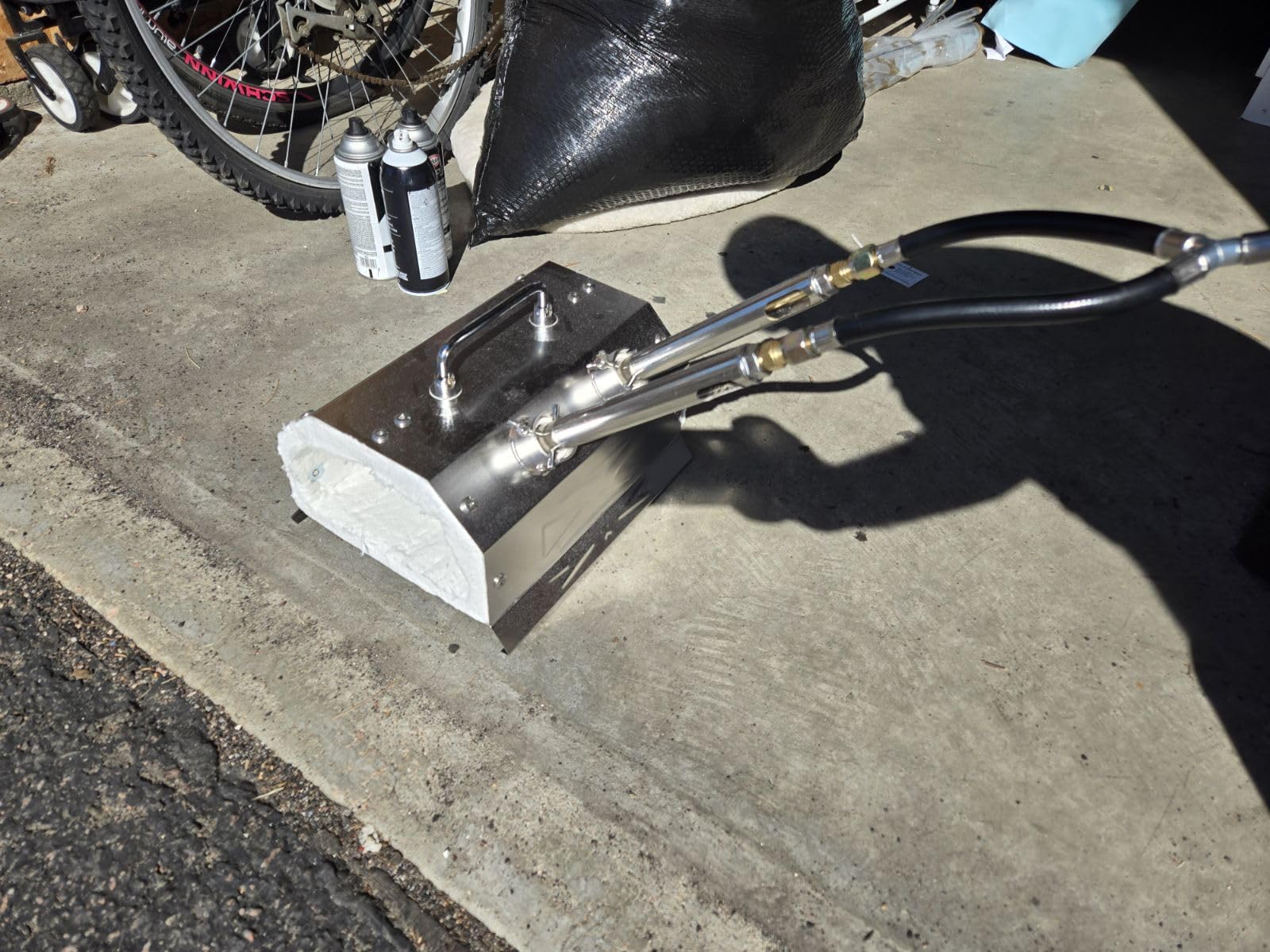 Nelyrho Propane Blacksmith Forge Kit with Dual Burners and 30PSI Regulator, Made of Stainless Steel, for Blacksmithing and Knife Making (Double Burners) customer photo 1