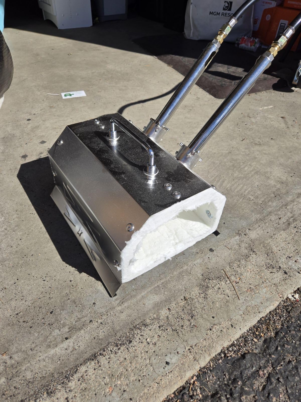 Nelyrho Propane Blacksmith Forge Kit with Dual Burners and 30PSI Regulator, Made of Stainless Steel, for Blacksmithing and Knife Making (Double Burners) customer photo 2