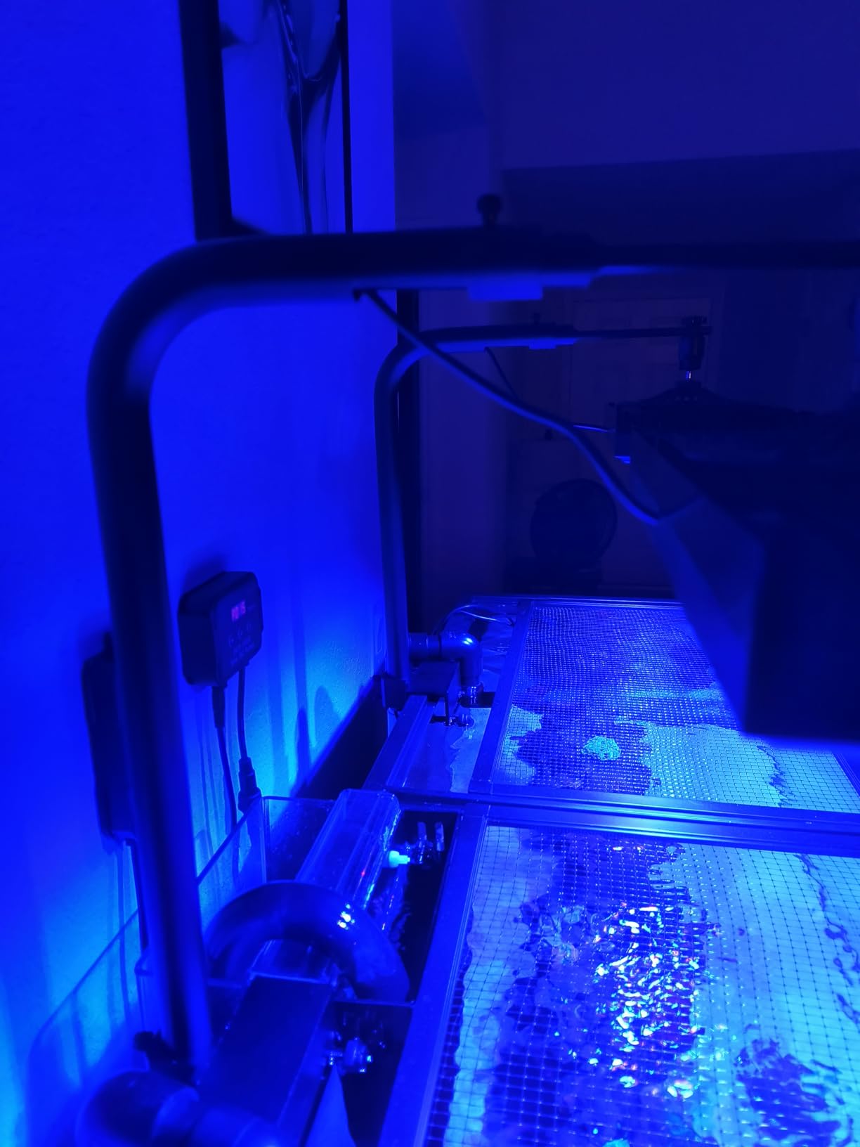 SMATFARM Aquarium Light- 140W Reef Light Wide Coverage Sunrise Sunset Moonlight Saltwater Lights for Coral with Master Slave Group Control & Timer & Screen customer photo 2