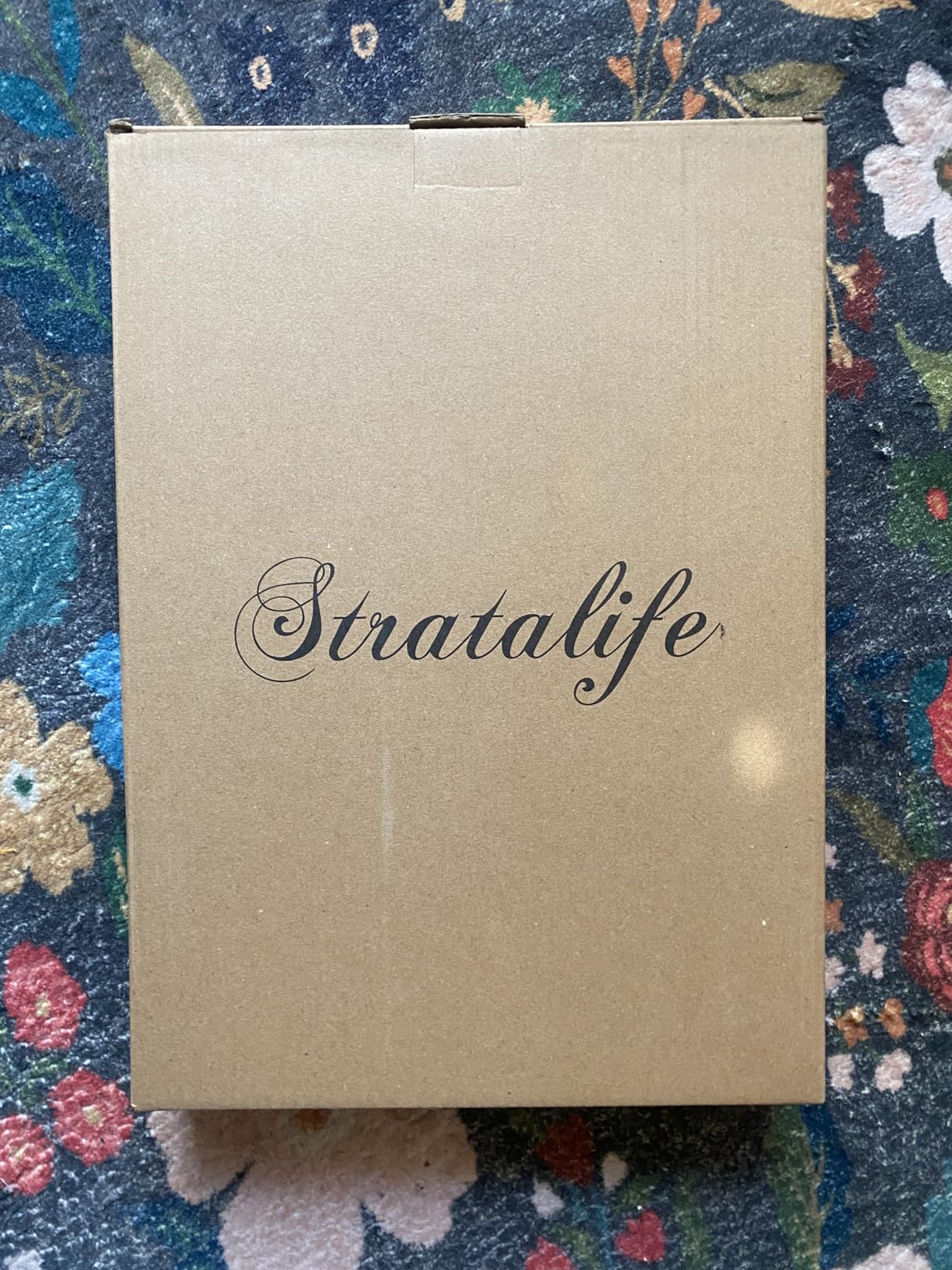 Stratalife Jewelry Organizer Bracelet Holder Organizer Box Earring Storage Drawer Jewelry Display Anti Tarnish Ring Holder For Women Girls 12 Grid (Beige Black) customer photo 1