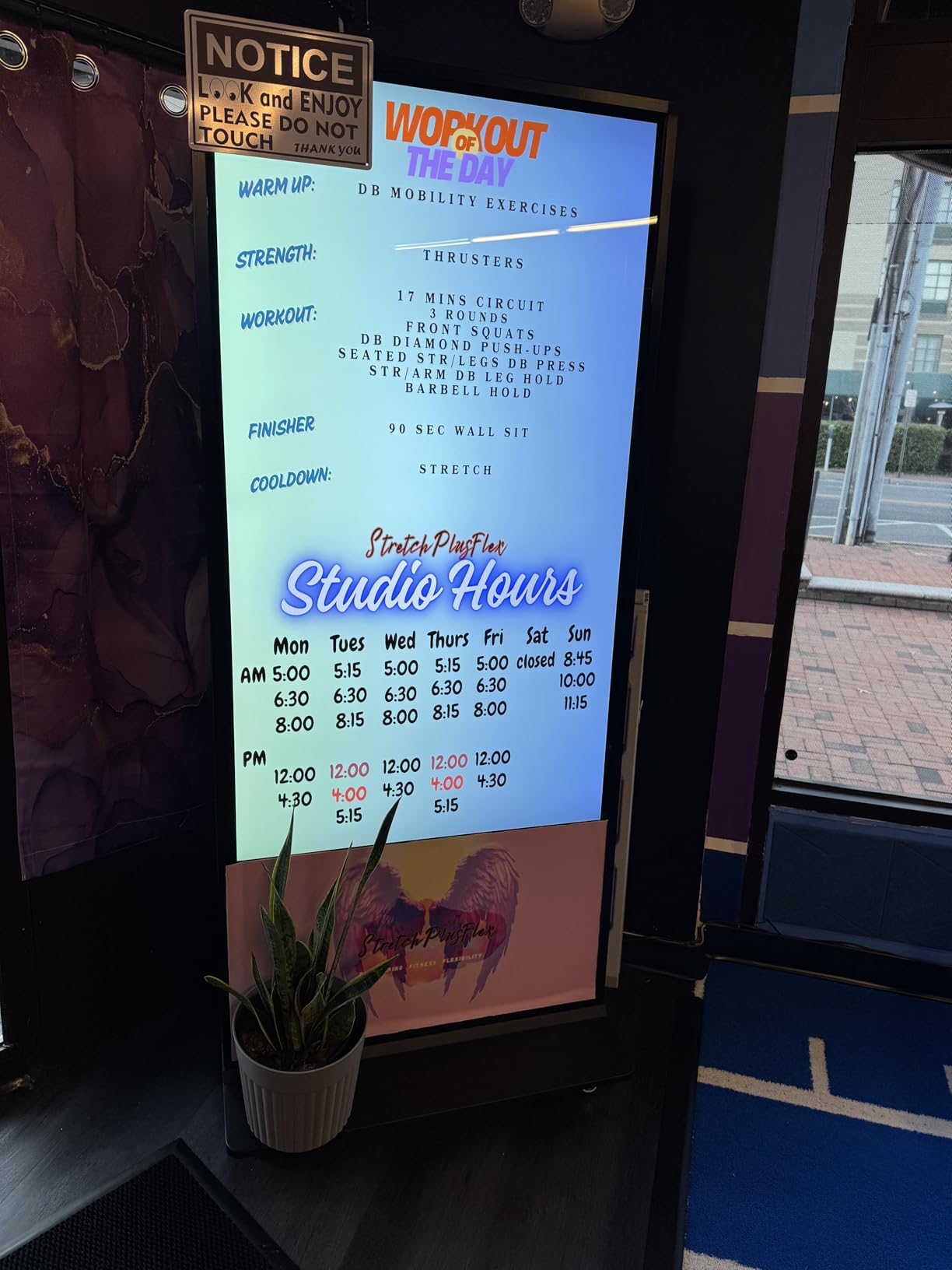 43 inch Indoor Digital Signage Touchscreen, CMS Software, IPS Floor Standing Digital Kiosks Interactive Displays with WiFi HDMI/USB Input Auto AD Player, Android OS Black customer photo 1