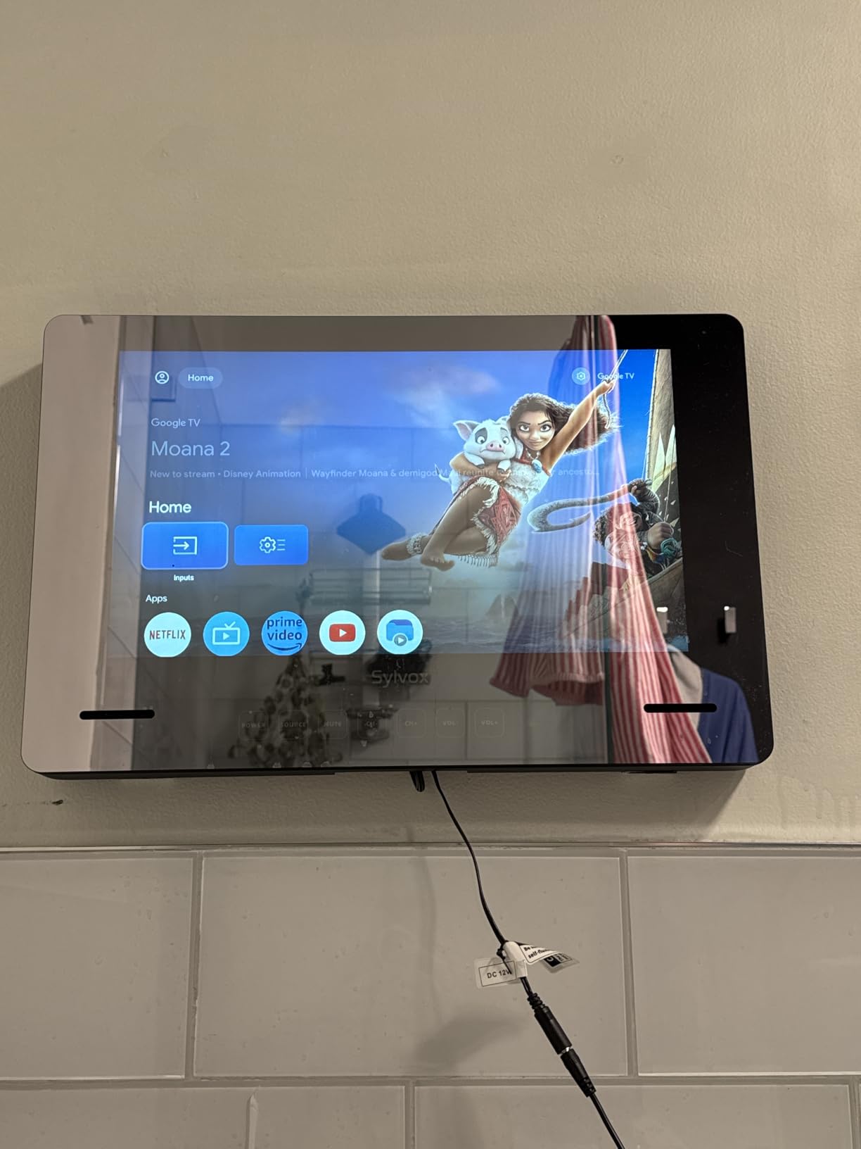 SYLVOX 24'' Smart TV Bathroom Magic Mirror Waterproof LED TV 1080P 500NITS High Brightness Dual Front Speakers Wall mounting Suitable for Bathrooms, Hotels, Saunas customer photo 1