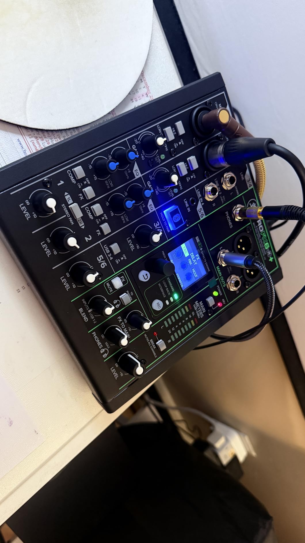 Mackie ProFX12v3+ 12-Channel Professional Analog Mixer with USB, Onyx Mic Preamps, GigFX Effects Engine, and Bluetooth customer photo 1