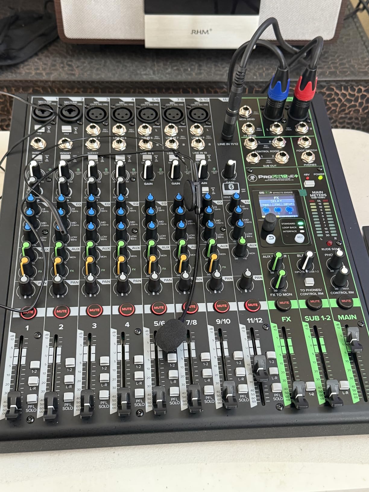 Mackie ProFX12v3+ 12-Channel Professional Analog Mixer with USB, Onyx Mic Preamps, GigFX Effects Engine, and Bluetooth customer photo 2