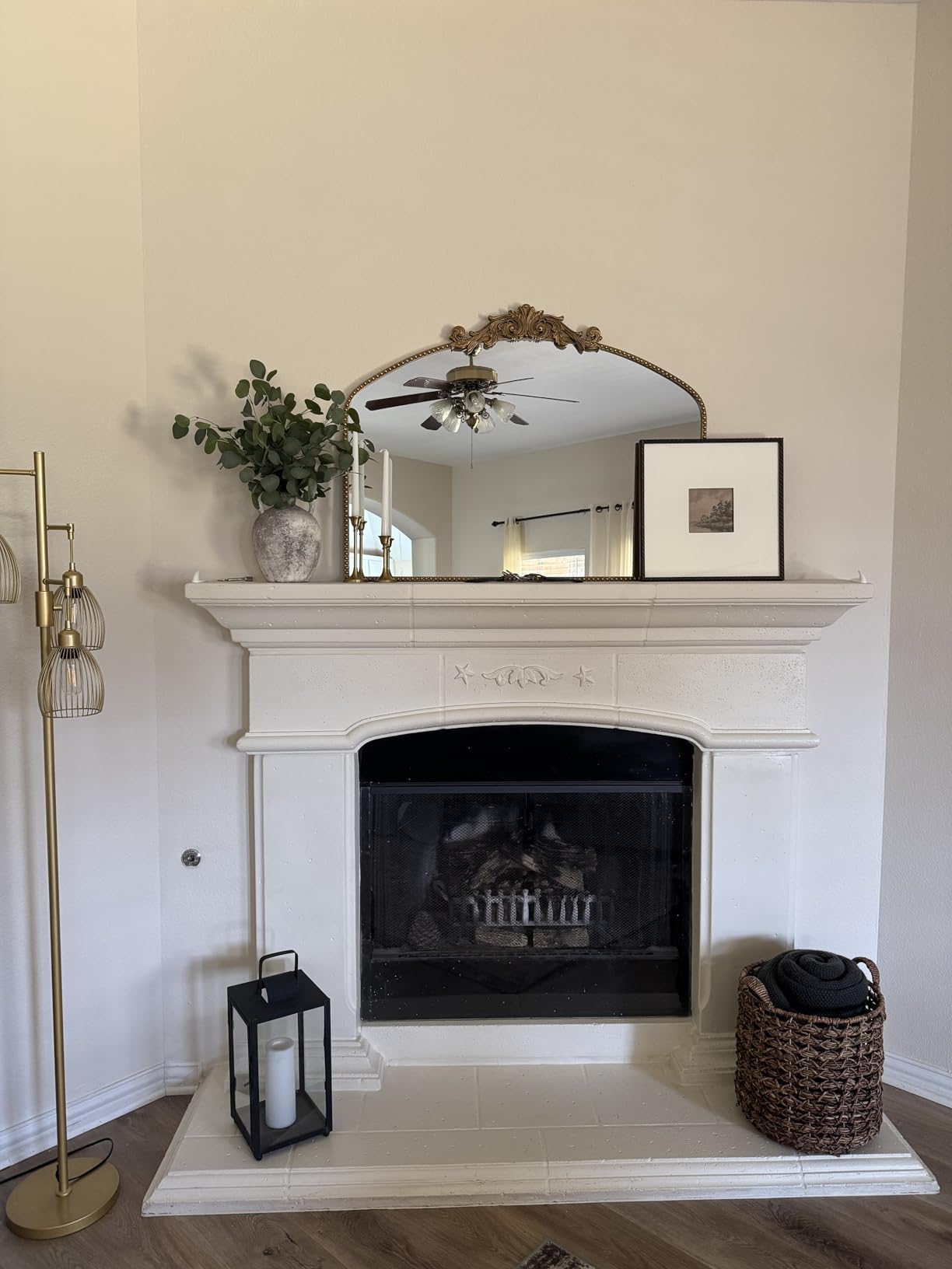 Vintage Gold Ornate Baroque Mirror - 36