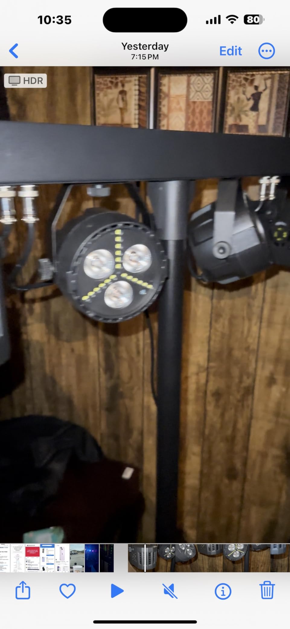 DJ Lighting Packages with Carry Bag, DJ Lights with Stand (7.5Ft) Sound Activated, DMX & Remote Control customer photo 2