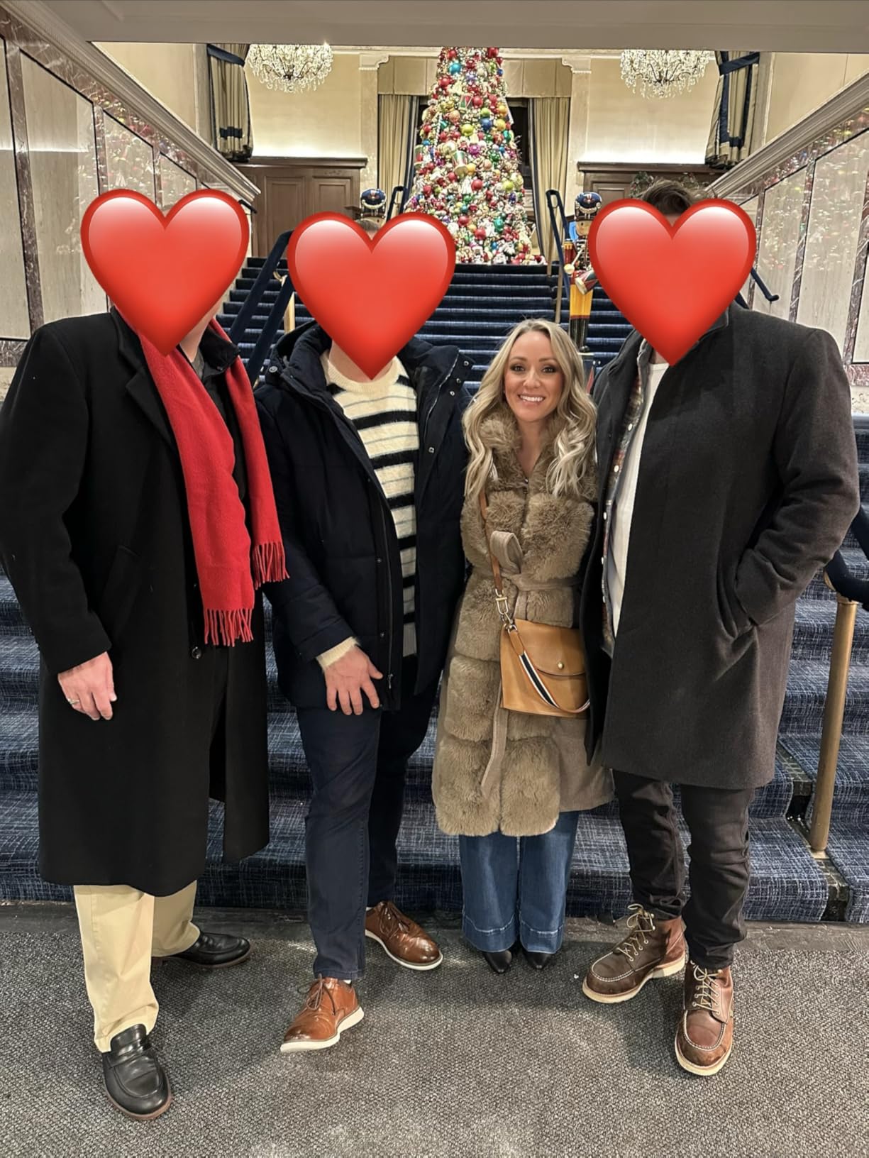 Bellivera Faux Fur Jacket Women Fur-lined Winter Thicken Parka Long Sleeve Coat with Belt customer photo 1