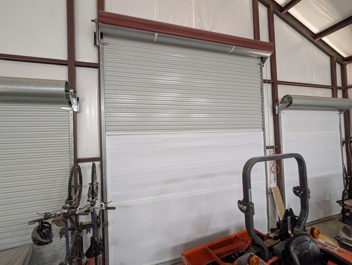 BlueTex Roll Up Garage Door Insulation Kit for Cooling Down Metal Buildings - Easy to Install Complete Insulation for 2 Garage Doors Up to 10'x10' or Large Single Door customer photo 1