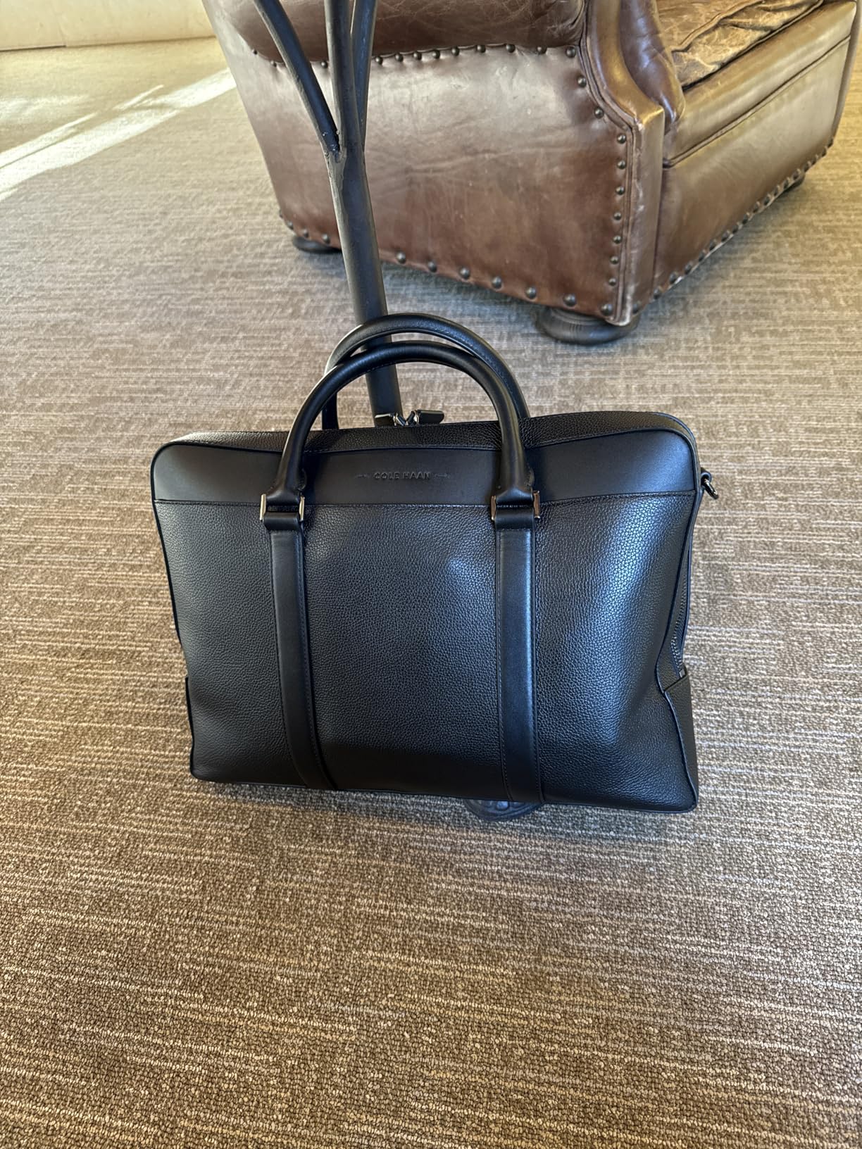 Men's Triboro Leather Briefcase customer photo 1
