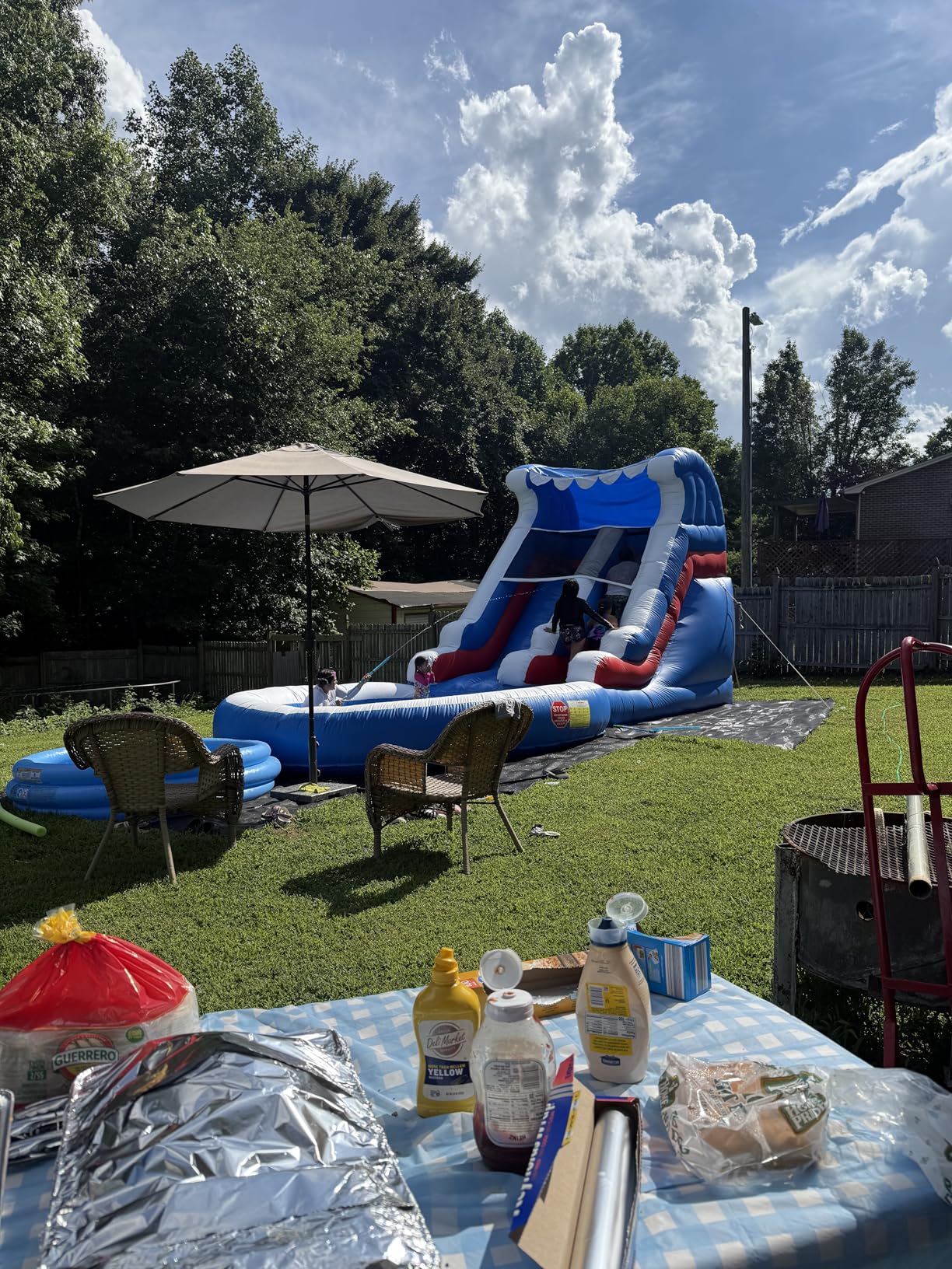 24FT(L) Commercial Grade Water Slide for Kids Adults, (Heavy Duty Full PVC) (Big Airtight Water Pool), Inflatable Waterslide for Backyard, Ocean Outdoor Slide Park, 24x13x12ft customer photo 1