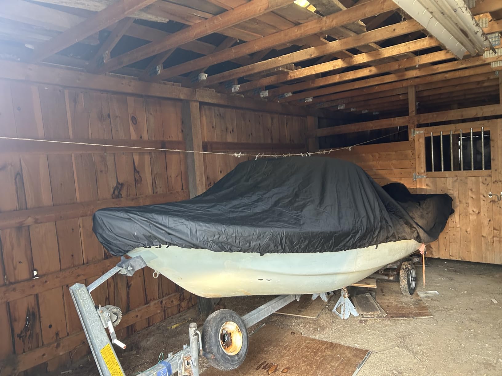 Boat Covers 17-19ft, Heavy Duty 1200D Oxford Waterproof Trailerable Boat Cover, UV Resistant Bass Boat Covers with Motor Cover, Fits V-Hull Tri-Hull Fish&Ski Boat, Runabout customer photo 1