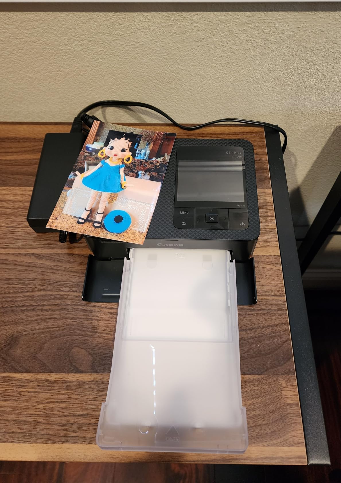 Canon SELPHY CP1500 Compact Photo Printer | Black with 2 x KP-108IN Color Ink and Paper Set customer photo 2