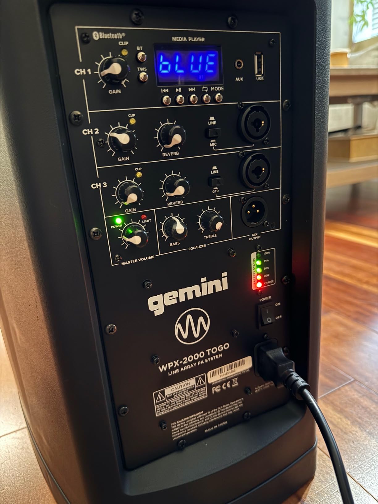 Gemini Battery Powered PA System - Wireless Line Array Speakers with Subwoofer, 160W Column Array, Built-in Mixer, 8 Hour Battery, DJ Karaoke Outdoor Events (WPX-2000TOGO) customer photo 1