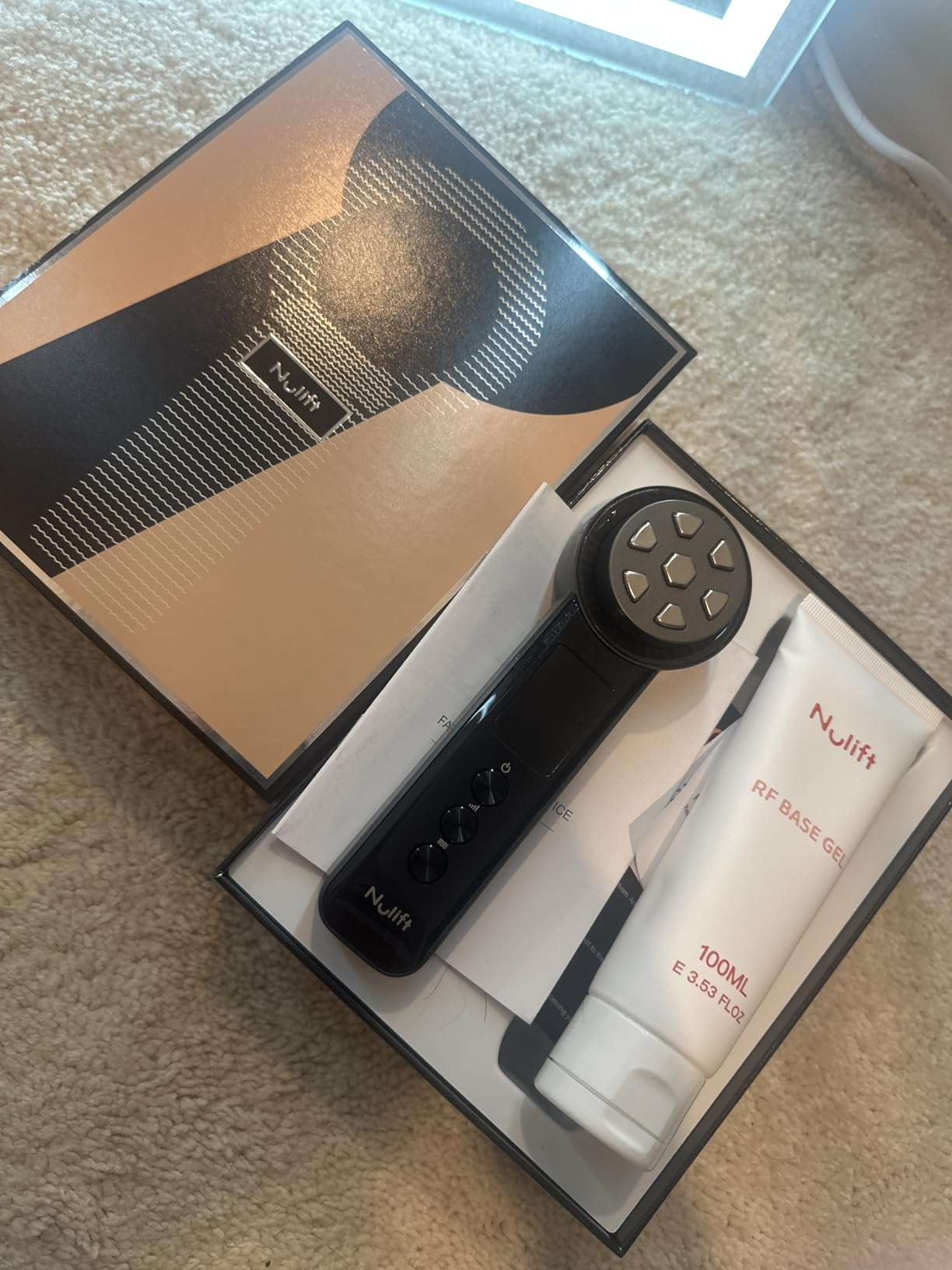 Skin Tightening Device | 6 in 1 Radio Frequency Skin Tightening Device | Professional Face Tightening | Lifting | Wrinkle Reducing | Depuff | Absorb | at Home RF Anti Aging Face Beauty Device customer photo 1