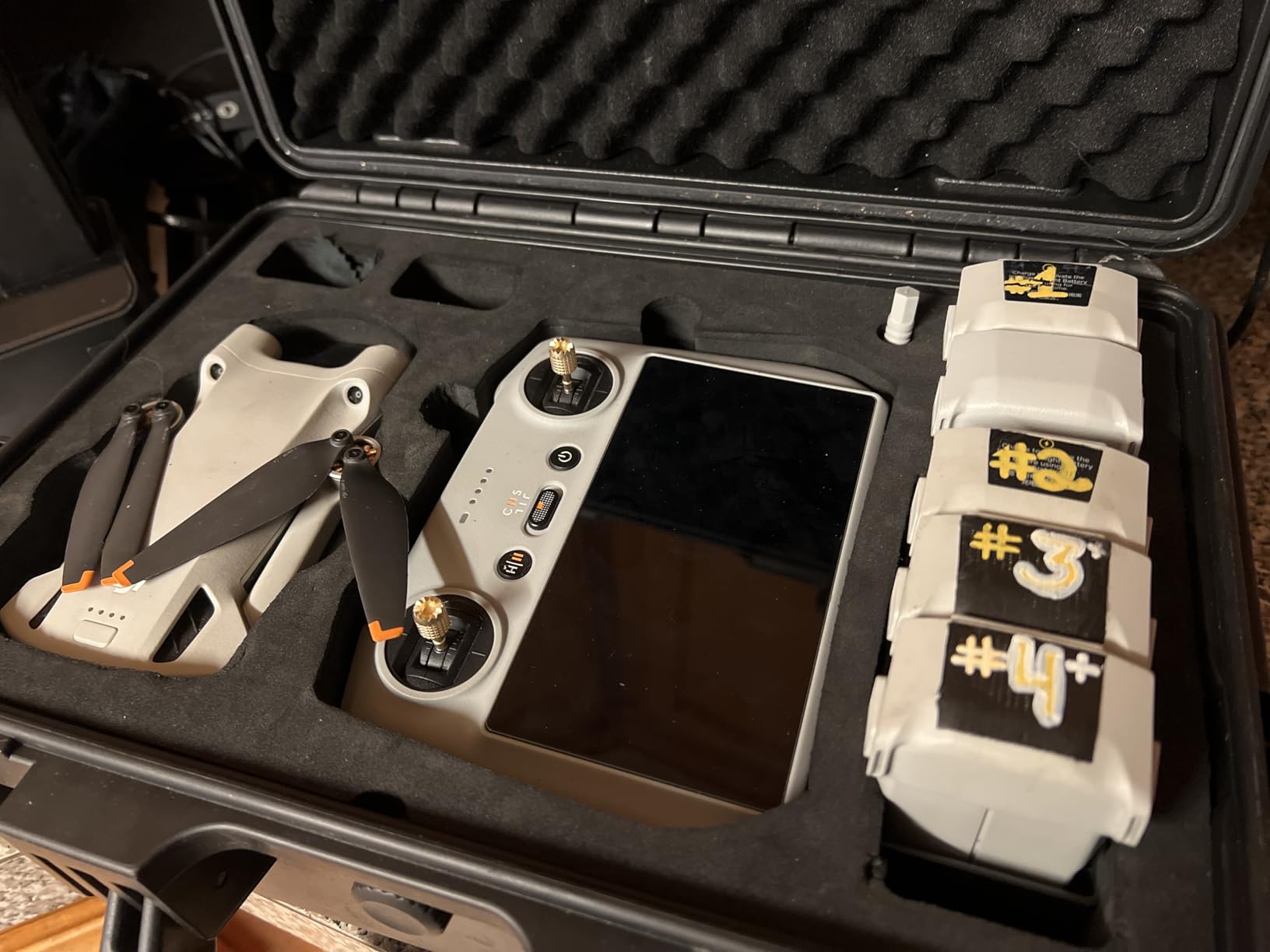 LKTOP 100W Mini 5/4/3 Pro Parallel Charging Hub (4X Super Fast) for DJI Mini 5/4/3 Series, SKYROVER X1 Drone Battery Charger, with Storage LED Alarm Mode (Charge 3 Batteries: 47/70 min) customer photo 1