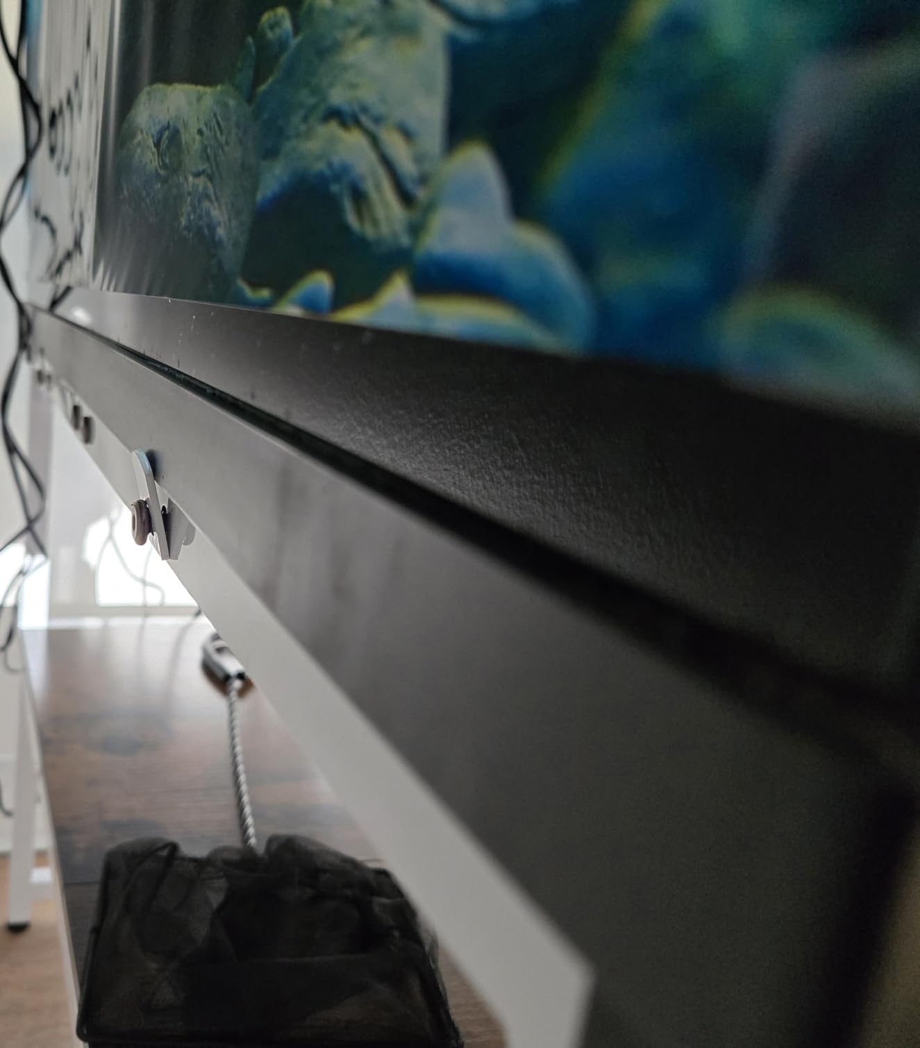 20 Gal High Rimless Fish Tank Stand with Shelf, 2 Tier Metal Aquarium Stand, Breeder Tank Turtle Reptile Terrariums Stand Rack for Home Office customer photo 1