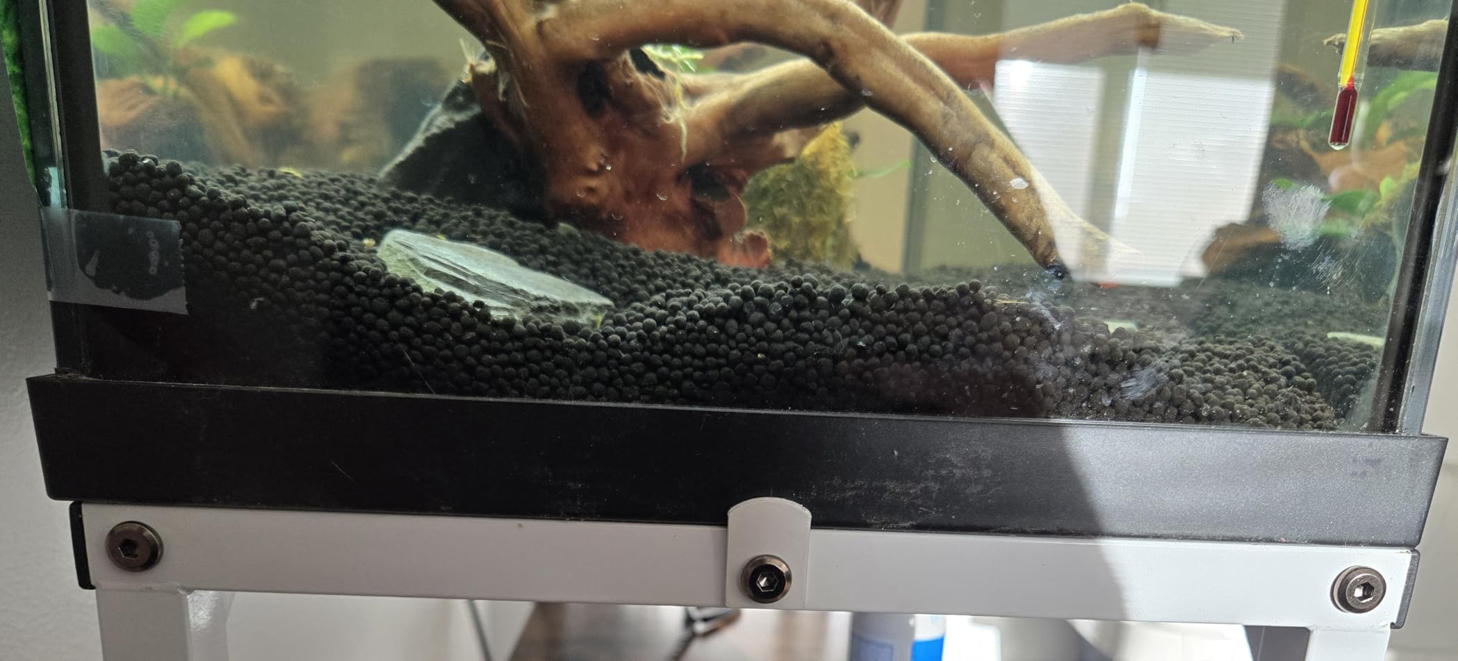 20 Gal High Rimless Fish Tank Stand with Shelf, 2 Tier Metal Aquarium Stand, Breeder Tank Turtle Reptile Terrariums Stand Rack for Home Office customer photo 2