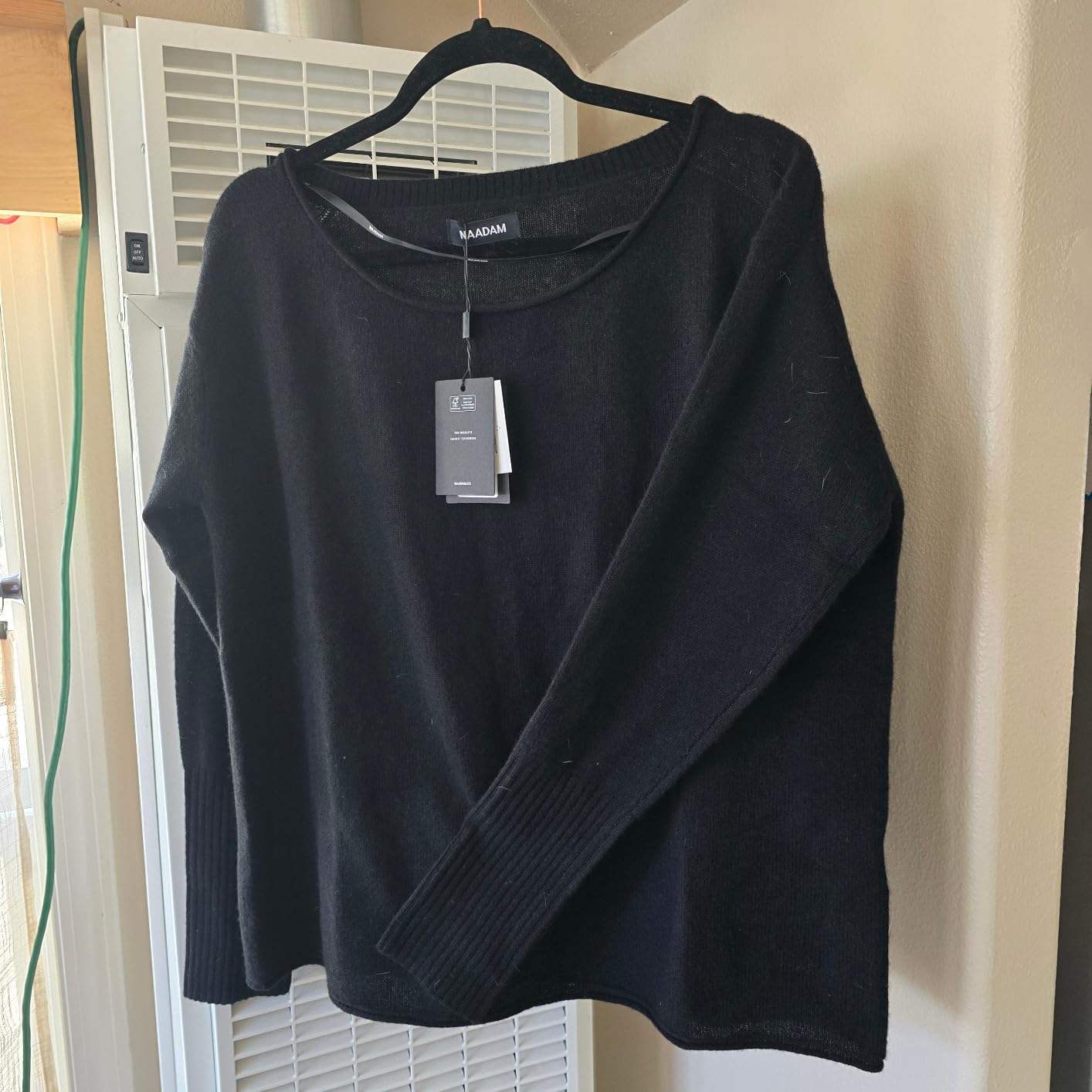 NAADAM Women's Cashmere Boatneck Sweater customer photo 2